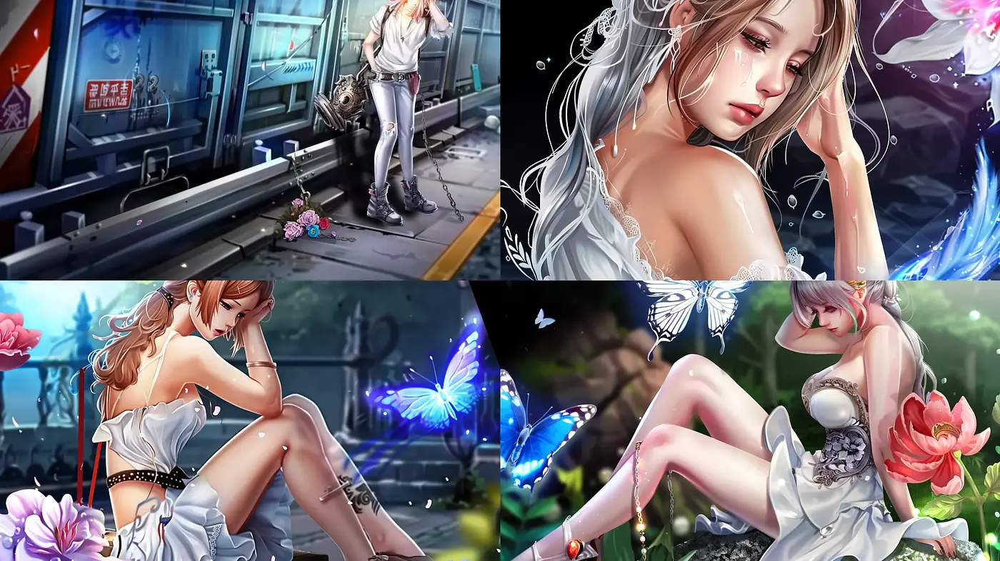 Ethereal Luminescence: A Fantastical Blend of Hyper-Realistic and Anime-Inspired Aesthetics - Midjourney sref style