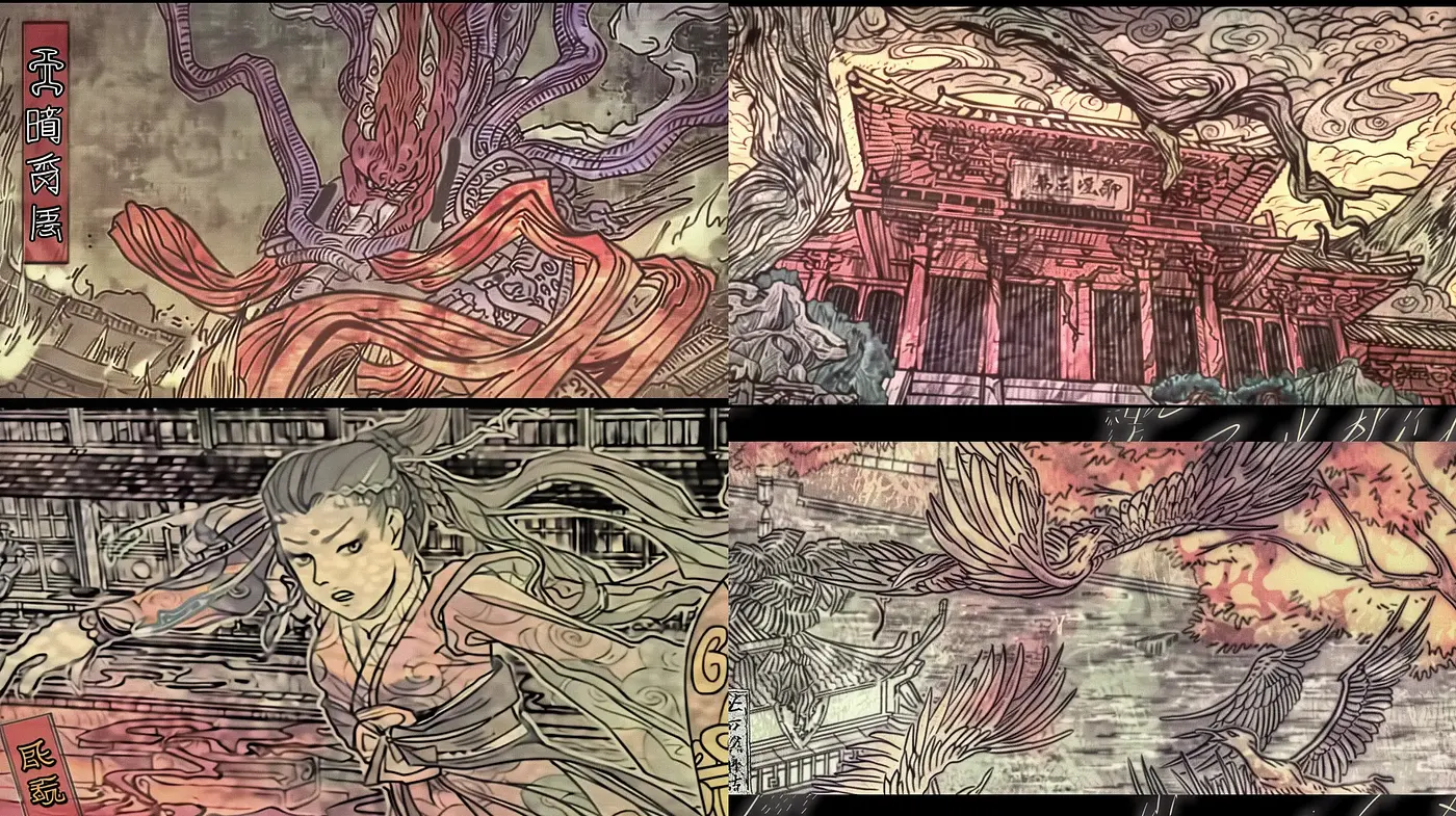 Ethereal Ukiyo-e Dreamscape - Midjourney sref style