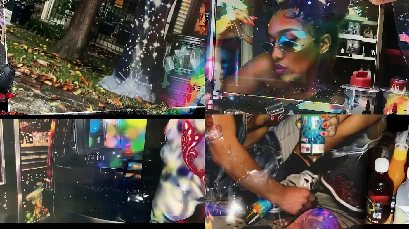 Vibrant and Eclectic Urban Aesthetic with a Blend of Retro and Modern Influences - Midjourney sref style