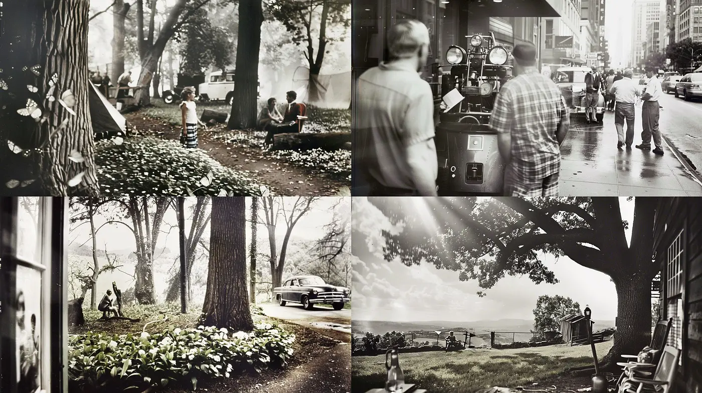 Timeless Monochrome Memories: A Homage to Classic Photography - Midjourney sref style