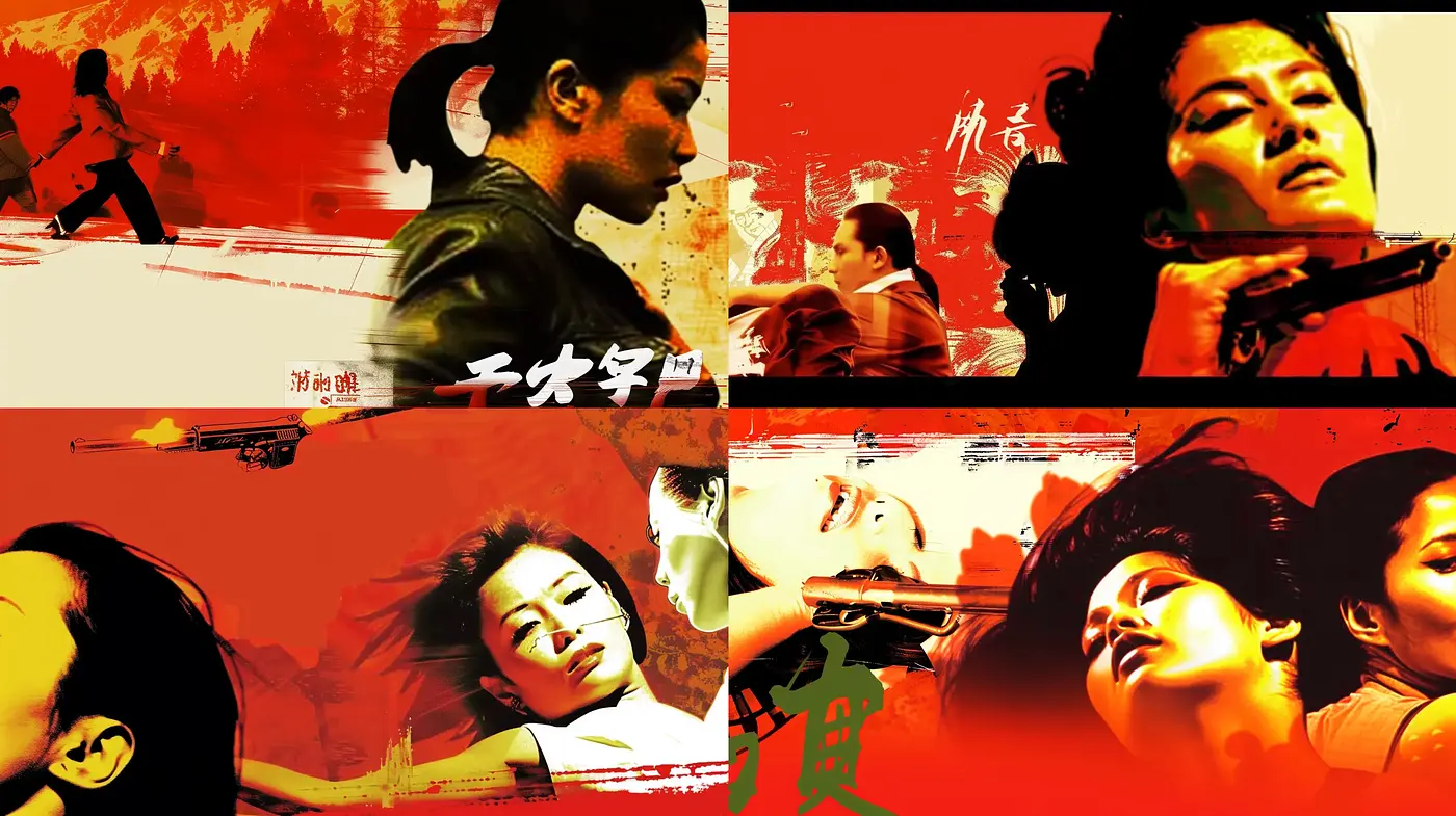 Cinematic Expressionism with Striking Red-Toned Visual Drama - Midjourney sref style