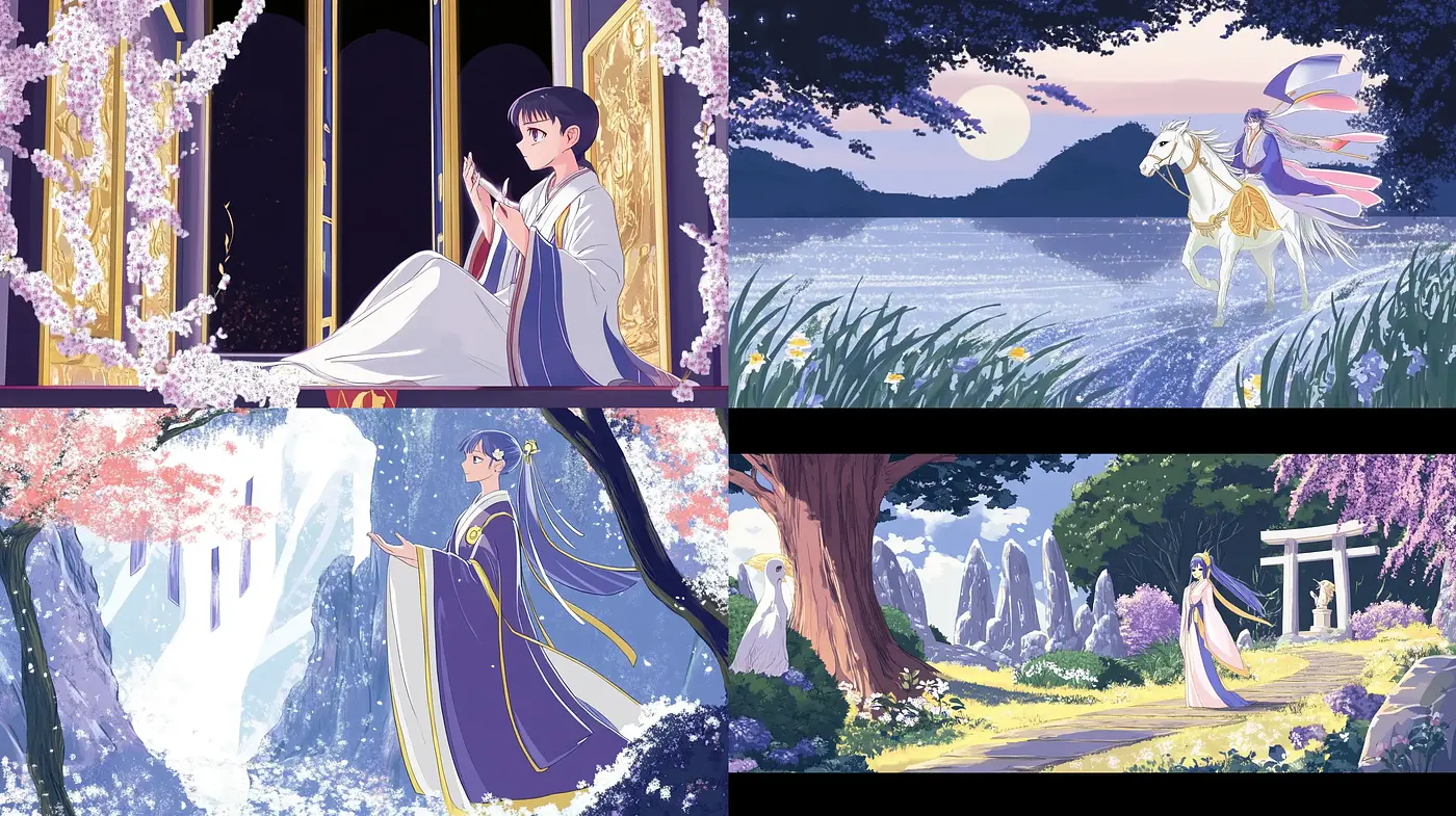 Ethereal Fantasy Anime-Inspired Dreamscapes - Midjourney sref style