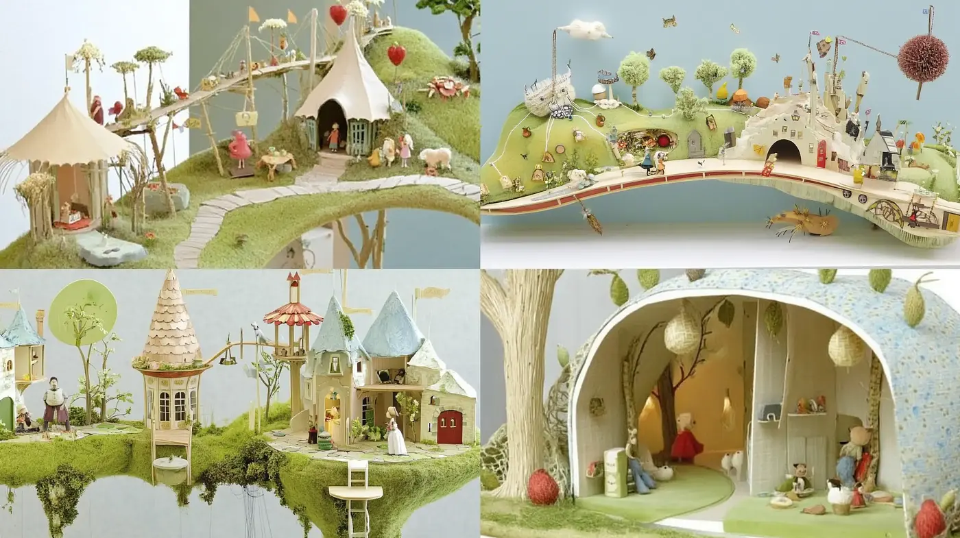 Whimsical Storybook Escapism with Pastel Hues - Midjourney sref style