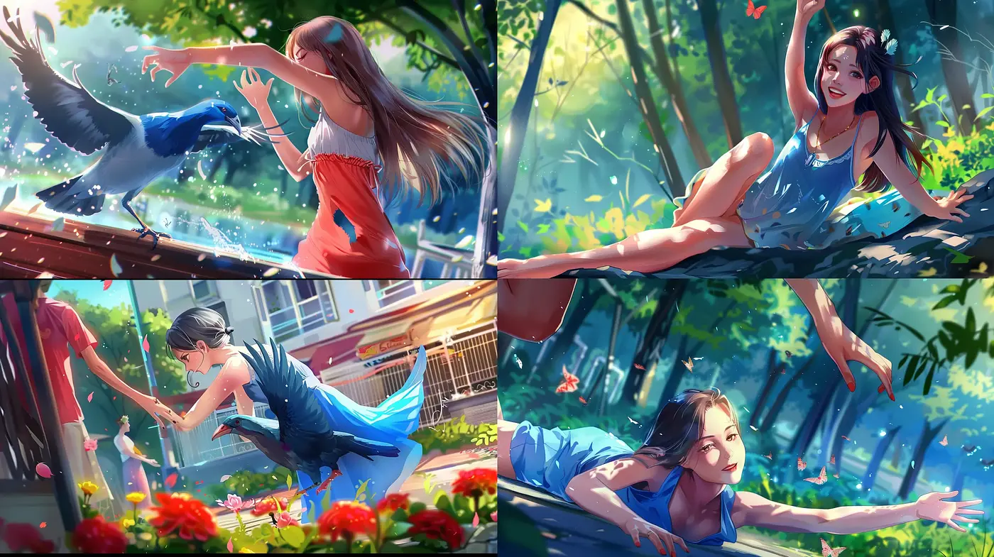 Lively Brushwork and Vivid Colors in Expressive Outdoor Scenes - Midjourney sref style