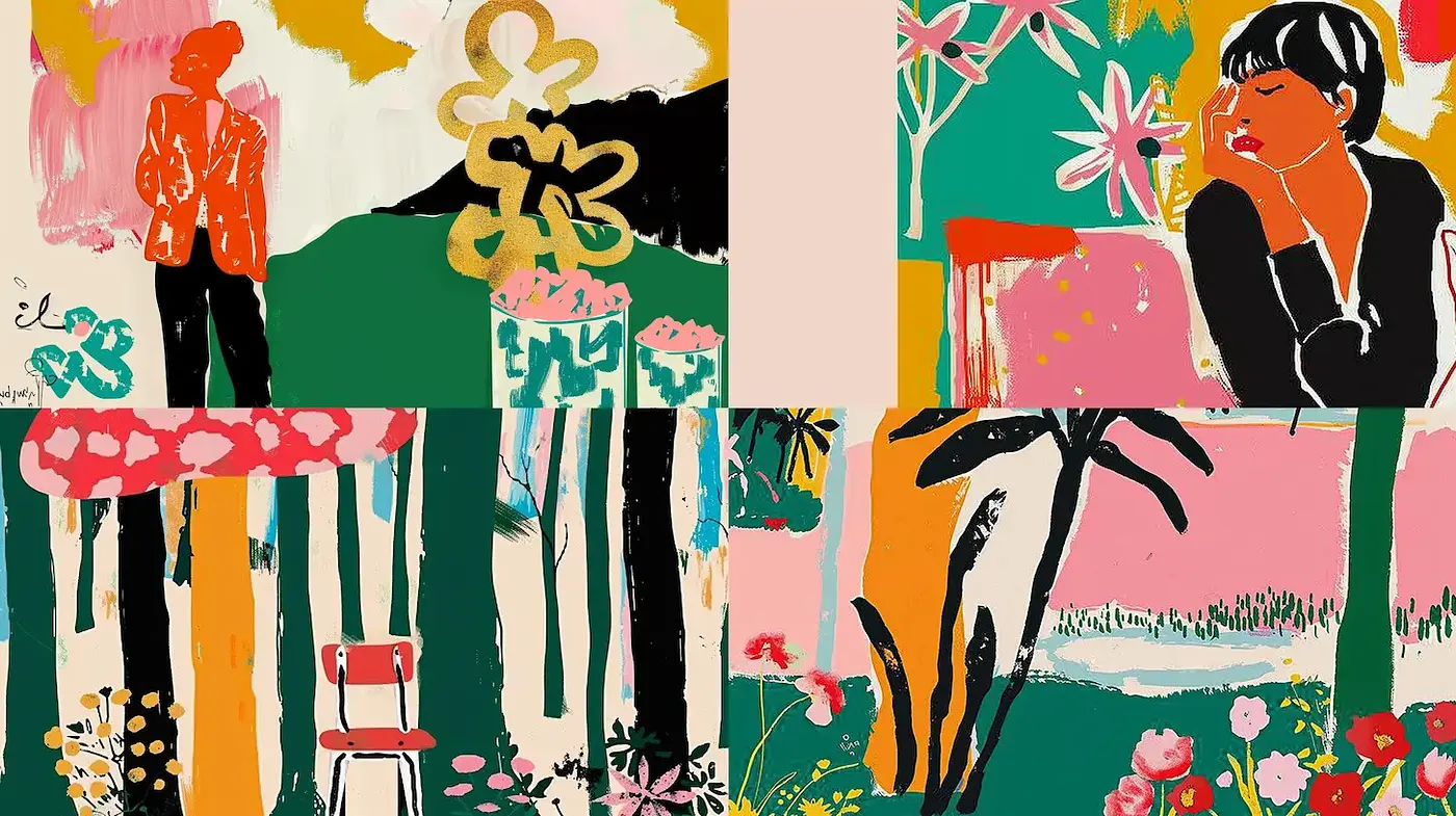 Vibrant and Whimsical Exploration of Color and Form - Midjourney sref style