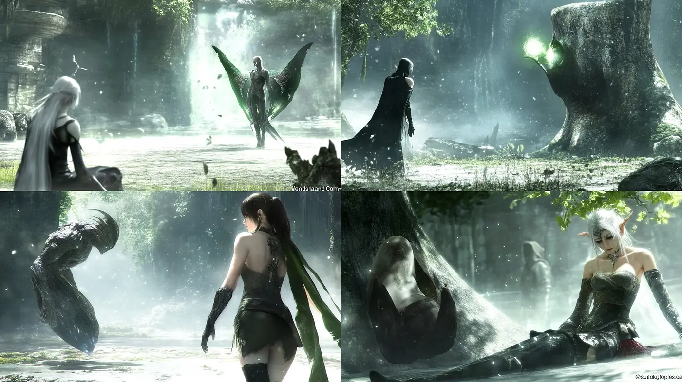 Ethereal and Enigmatic Fantasy Aesthetic with a Touch of Realism - Midjourney sref style