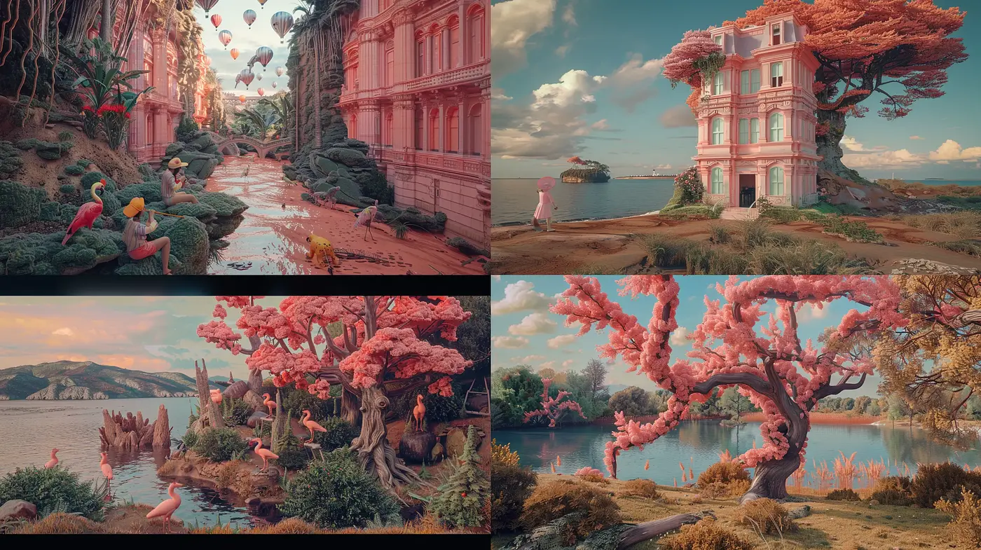 Surreal Pastel Dreamscapes with Ethereal Elegance - Midjourney sref style
