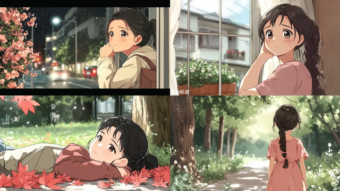 Consistent Warmth in Varied Glimpses: A Coalescence of Comfort in Anime-Inspired Vistas - Midjourney sref style