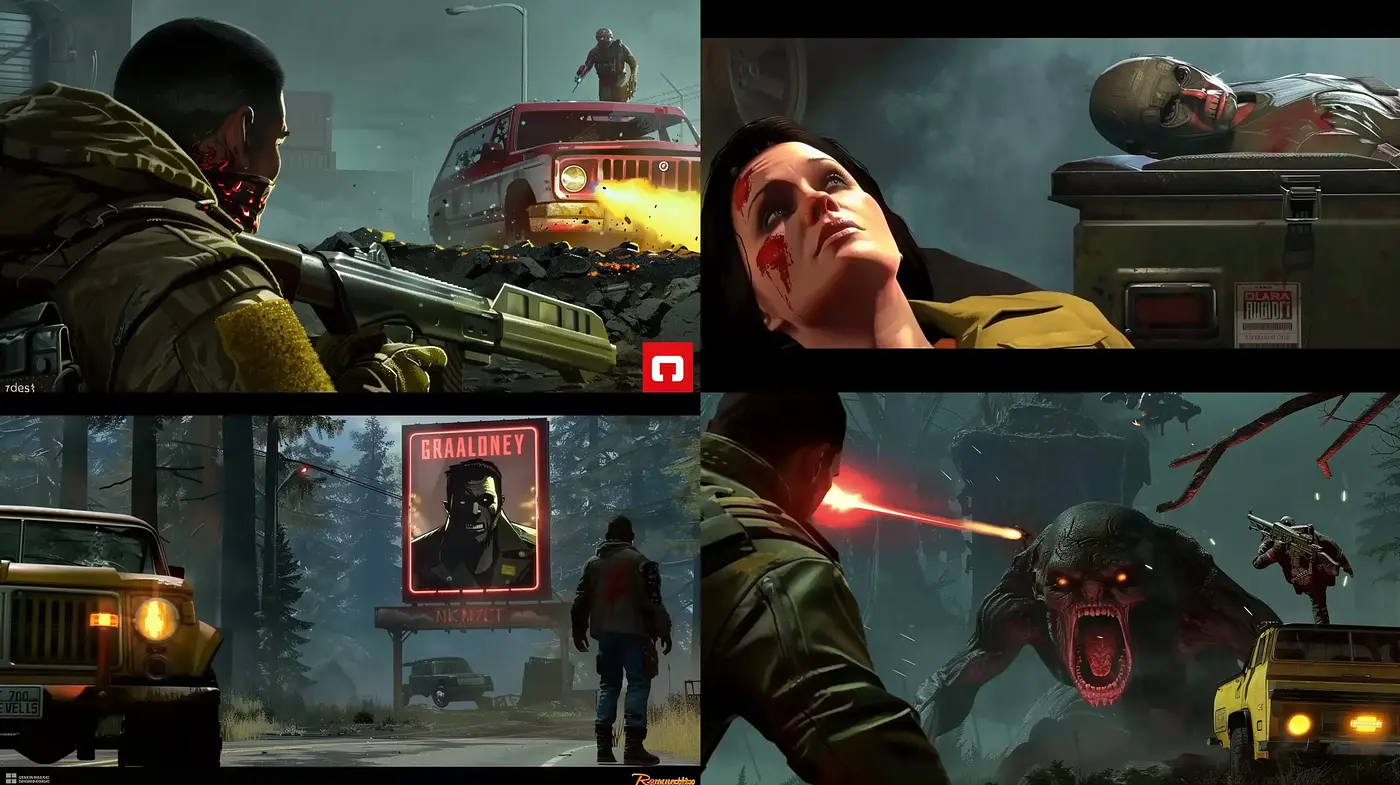 Post-Apocalyptic Cinematic Visions with Dramatic Overtones - Midjourney sref style