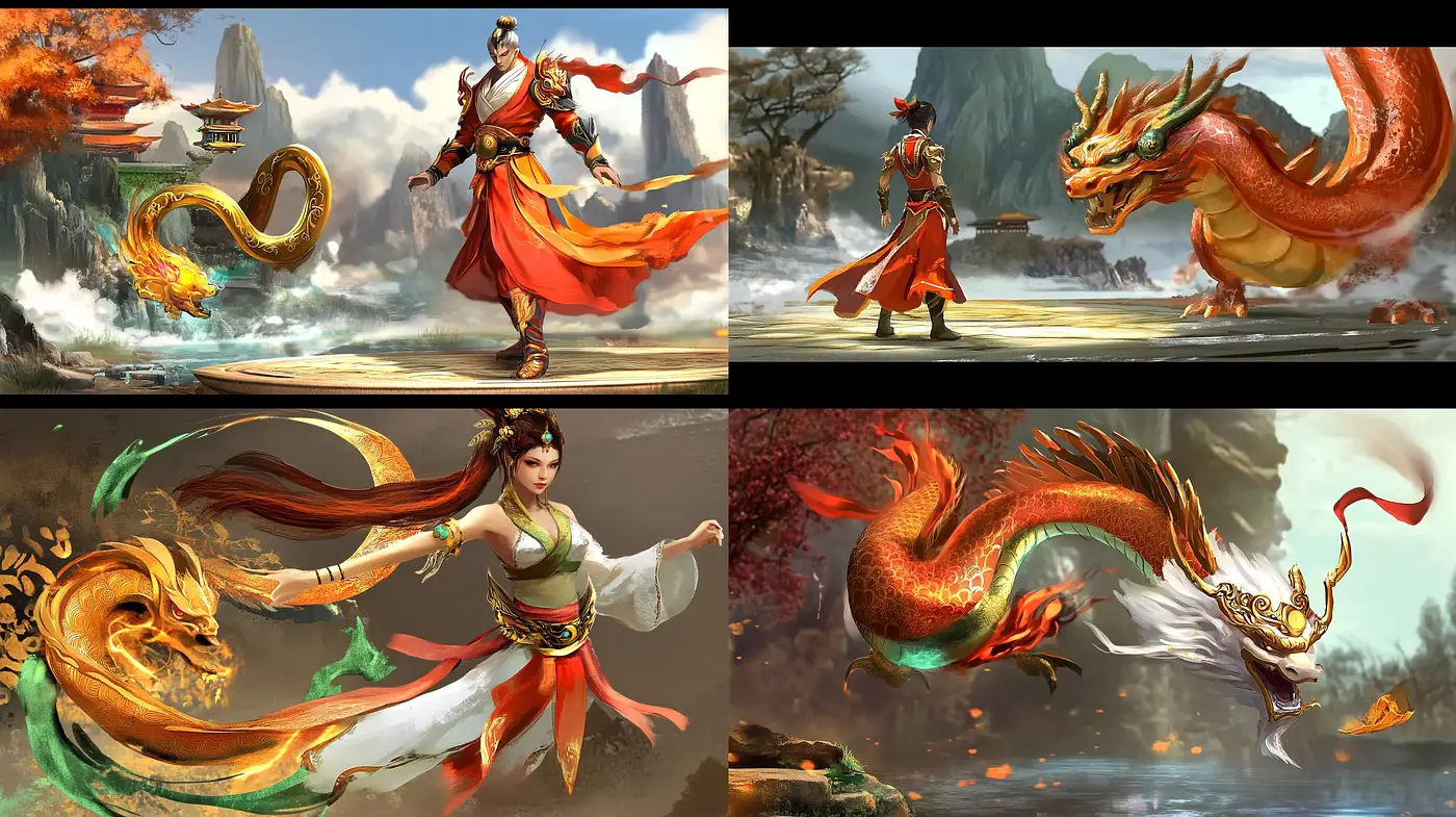 Ethereal Mythical Essence with Pan-Asian Inspiration - Midjourney sref style