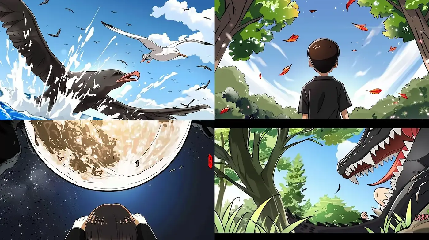 Dynamic and Whimsical Adventure with Vivid Illustrative Style - Midjourney sref style