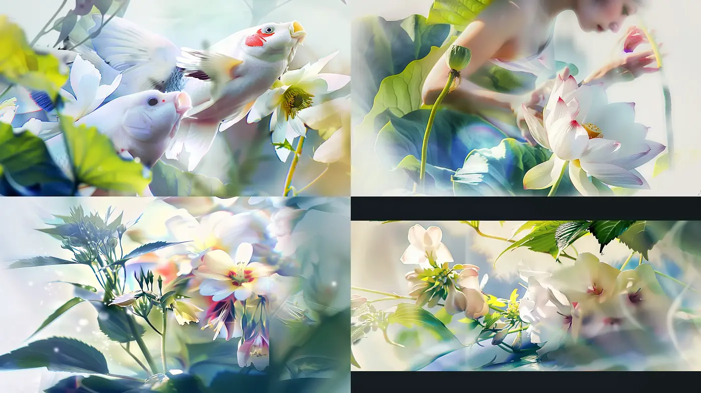 Ethereal Nature-Inspired Dreamscapes with a Surrealist Touch - Midjourney sref style