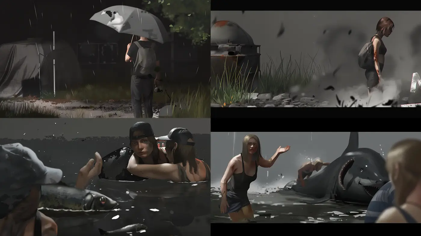 Rainy Day Realism with Cinematic Undertones - Midjourney sref style