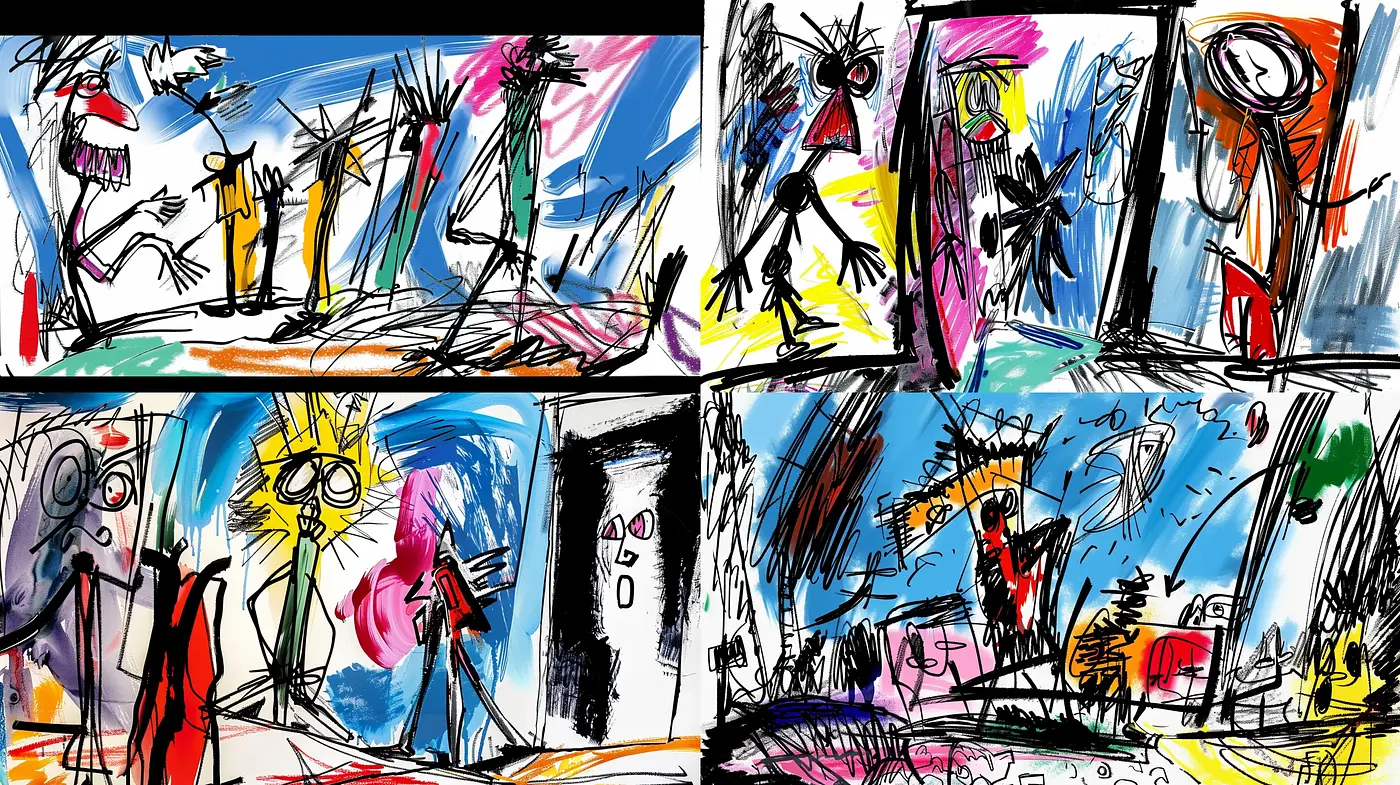 Vibrant Expressionist Fusion with Energetic Brushwork - Midjourney sref style