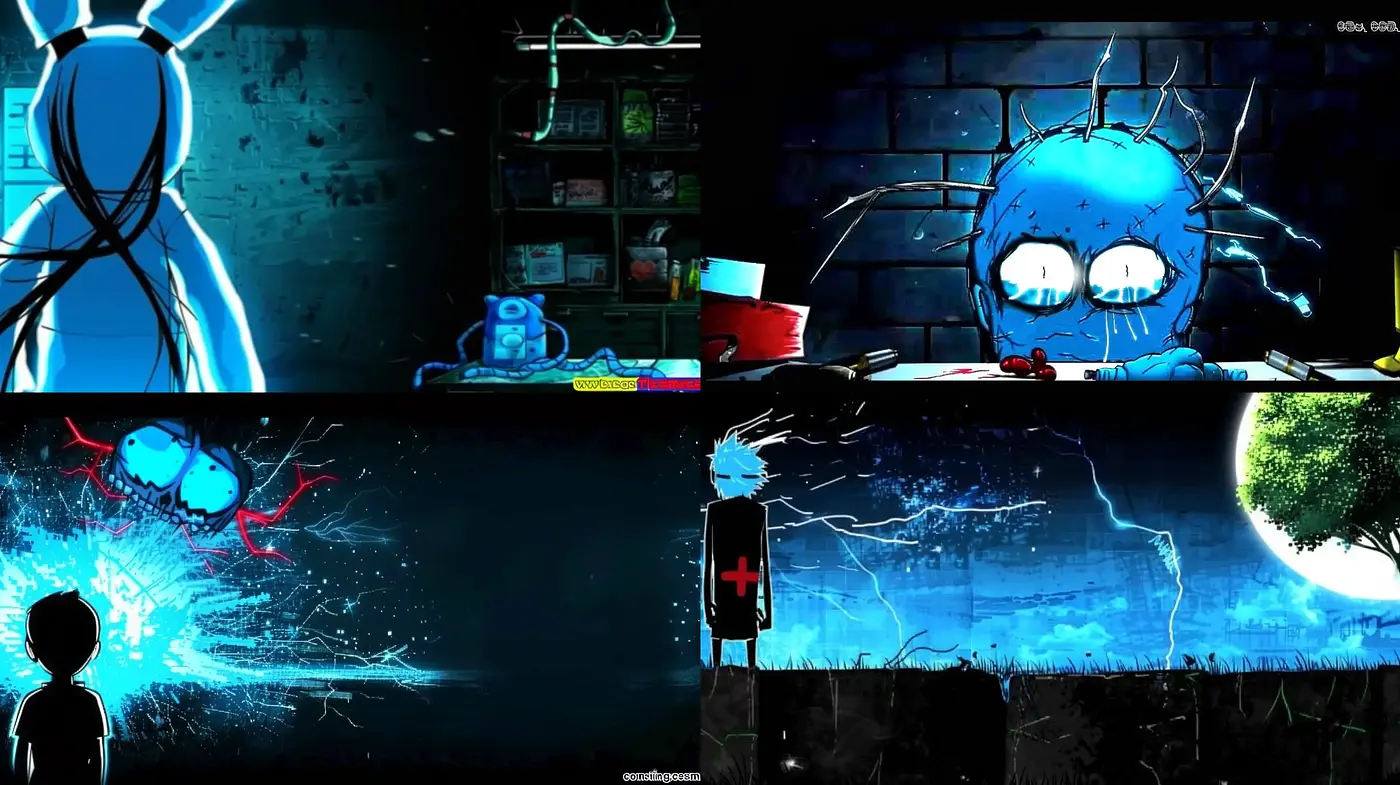 Neon-Noir Cyber Dreamscape - Midjourney sref style