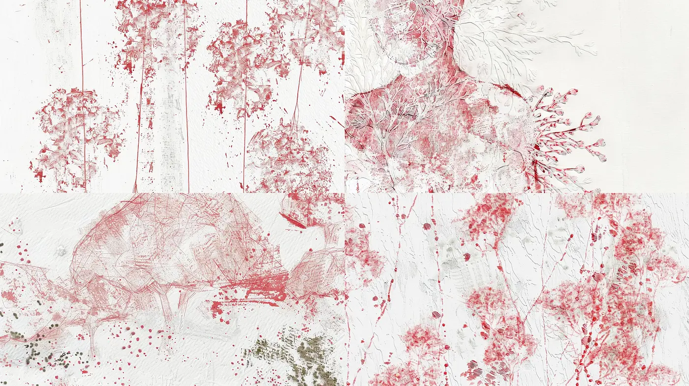 Abstract Organic Emergence in Soft Hues - Midjourney sref style