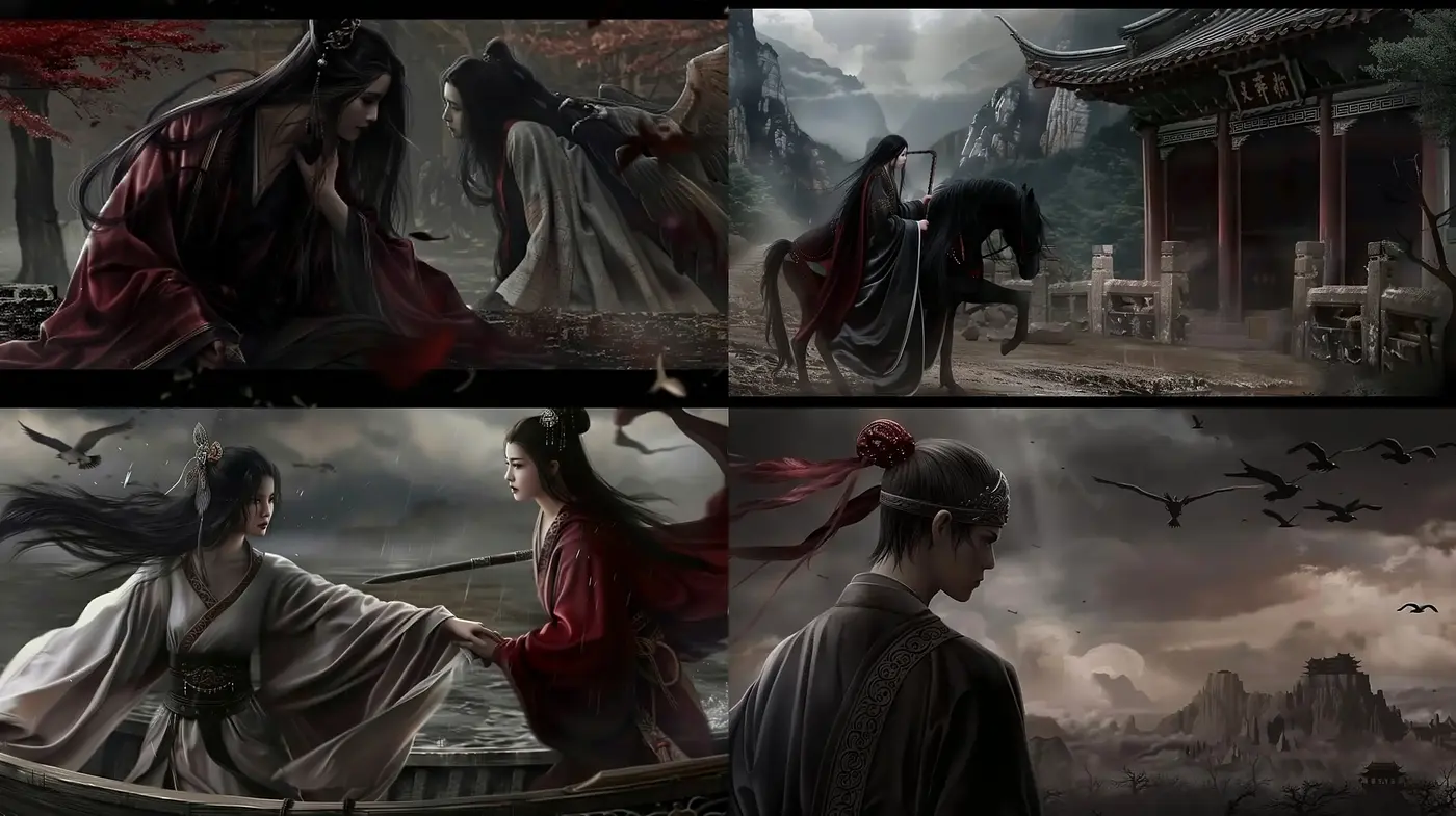 Ethereal Traditional Eastern Panoramic Visions - Midjourney sref style