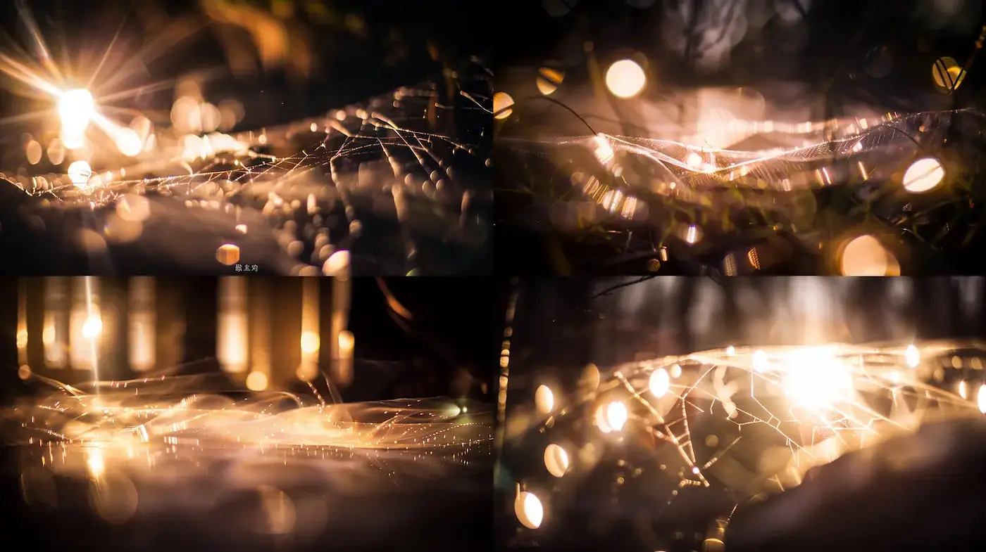 Ethereal and Dreamy Light Play with Organic Textures and Warm Glows - Midjourney sref style