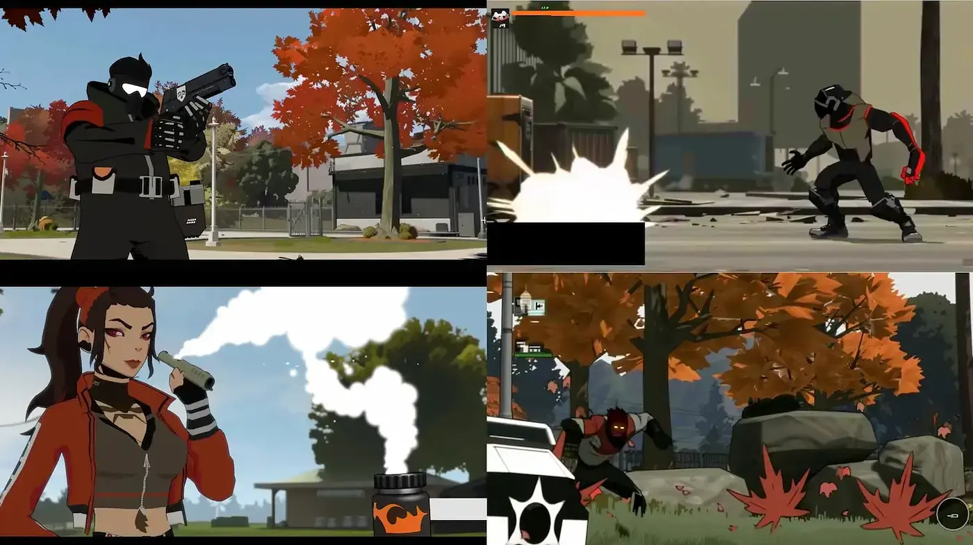 Vibrant Autumn Elegance: A Fusion of Graphic Novel and Anime Aesthetics - Midjourney sref style