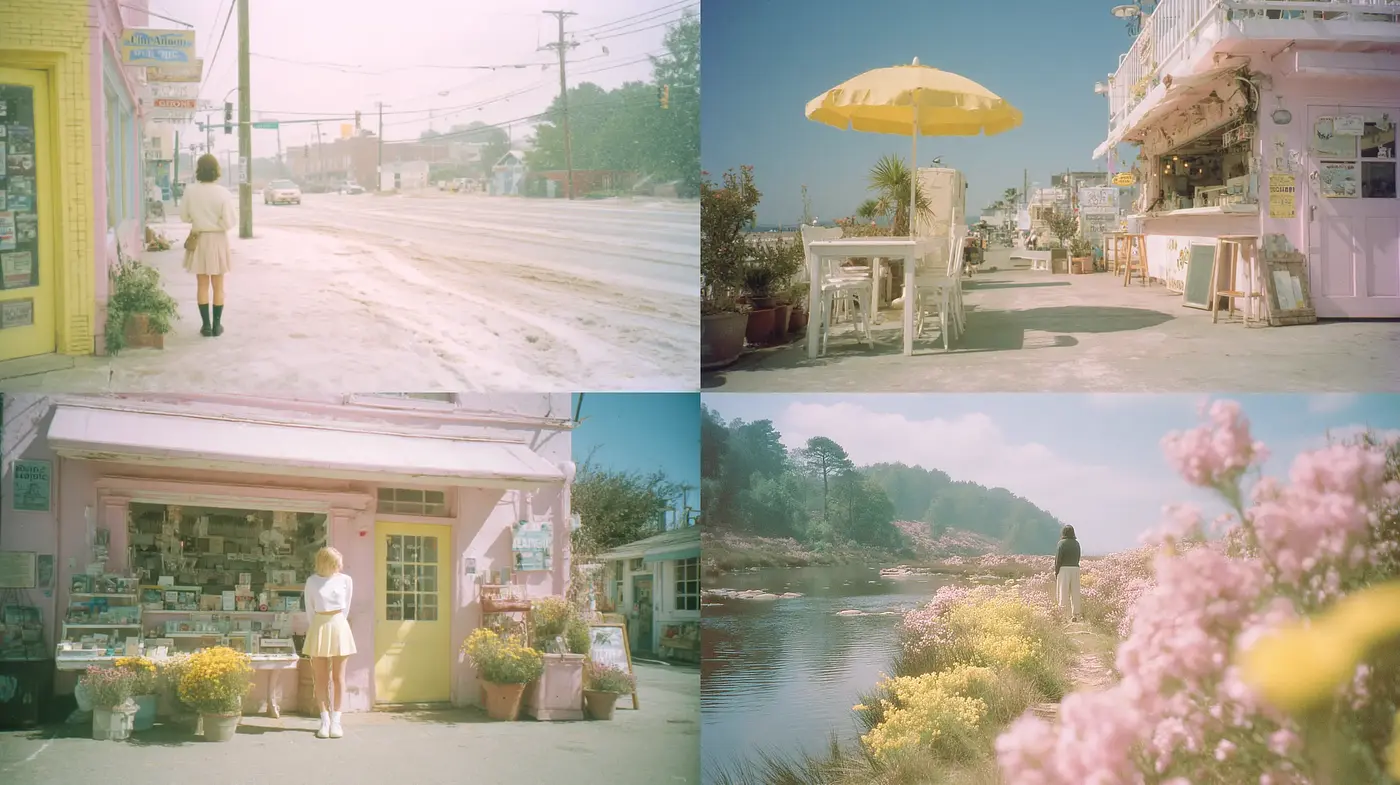 Soft Pastel Dreamscapes with Nostalgic Charm and a Whimsical Touch - Midjourney sref style