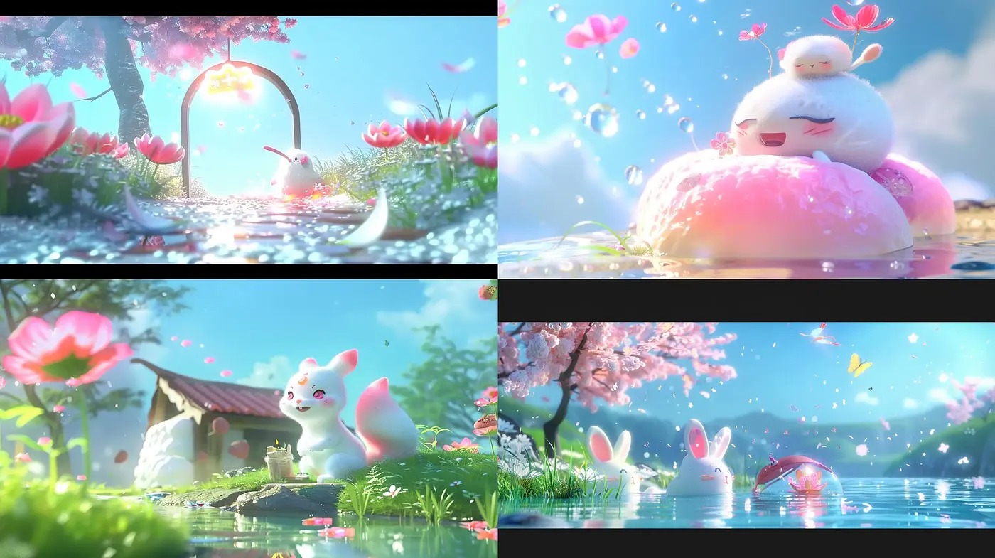 Enchanted Dreamscapes: A Whimsical Pastel Panorama - Midjourney sref style
