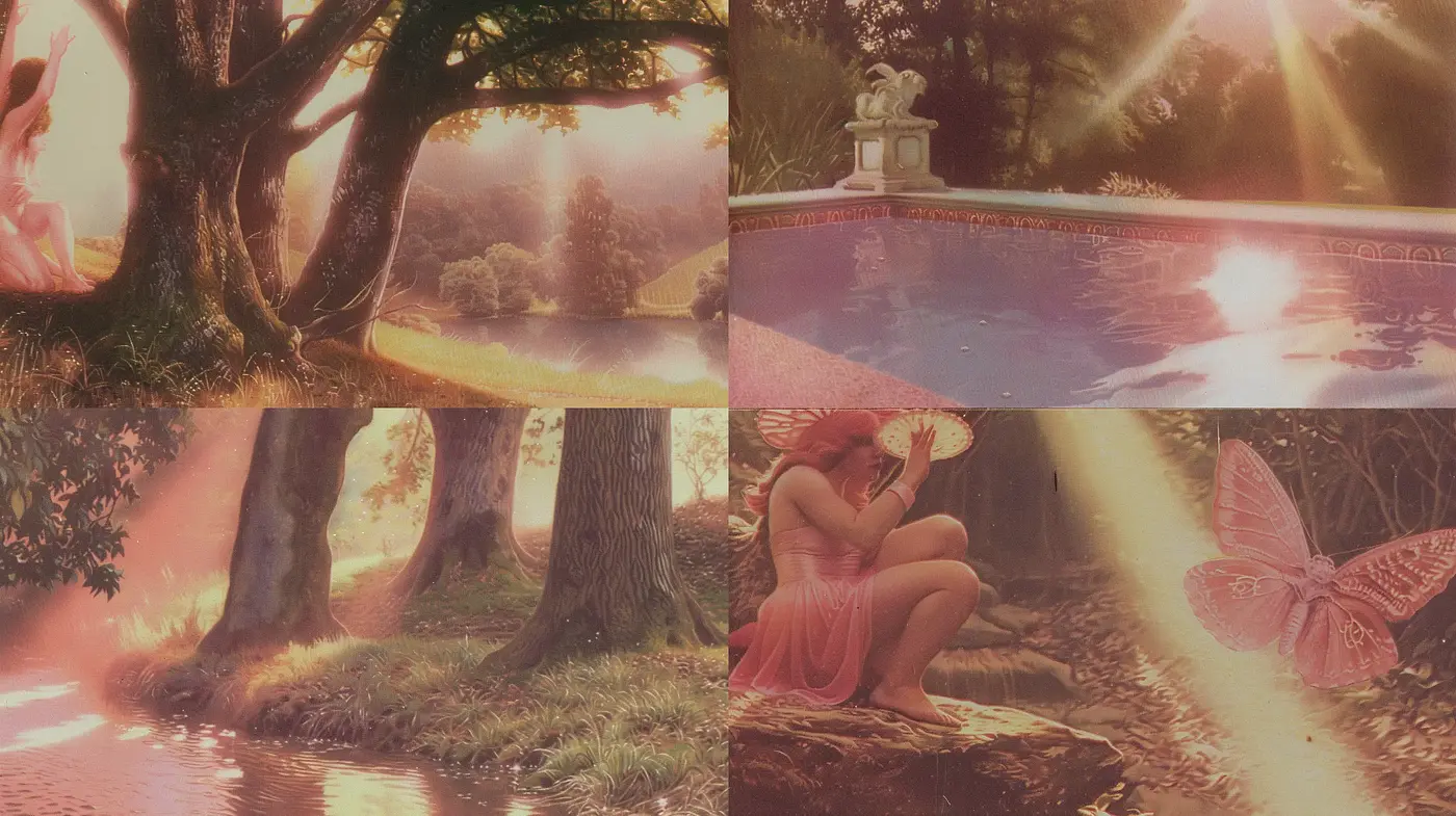 Luminous Pastoral Elegance: An Ode to Soft Light and Ethereal Nature - Midjourney sref style