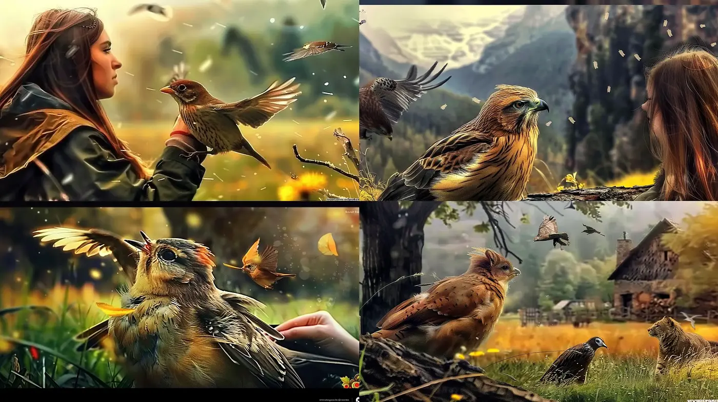 Enchanted Wilderness: A Tapestry of Nature's Fantasia - Midjourney sref style