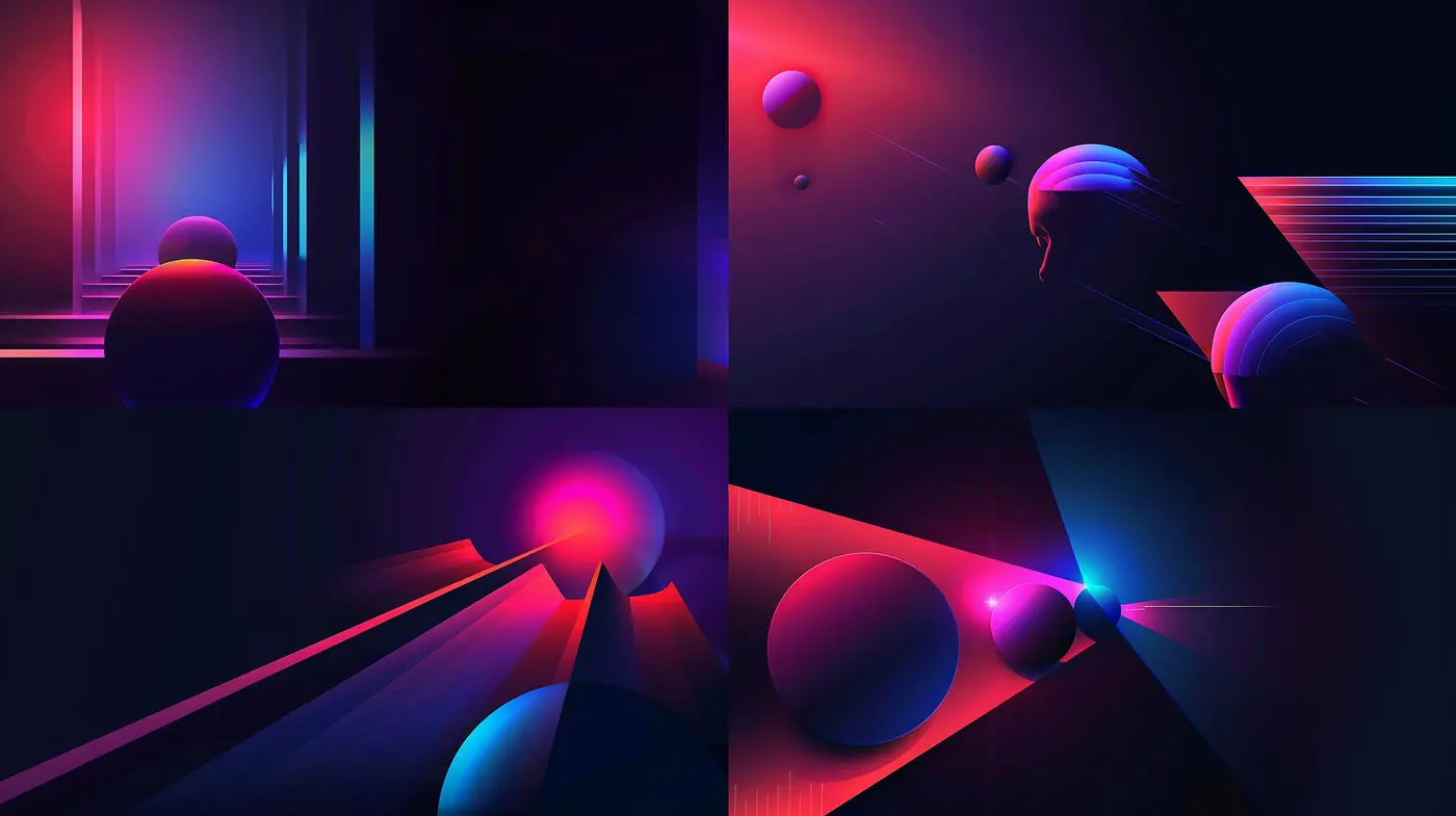 Neon-Dreamscape Palette: A Fusion of Vibrant Hues and Surreal Imagery - Midjourney sref style