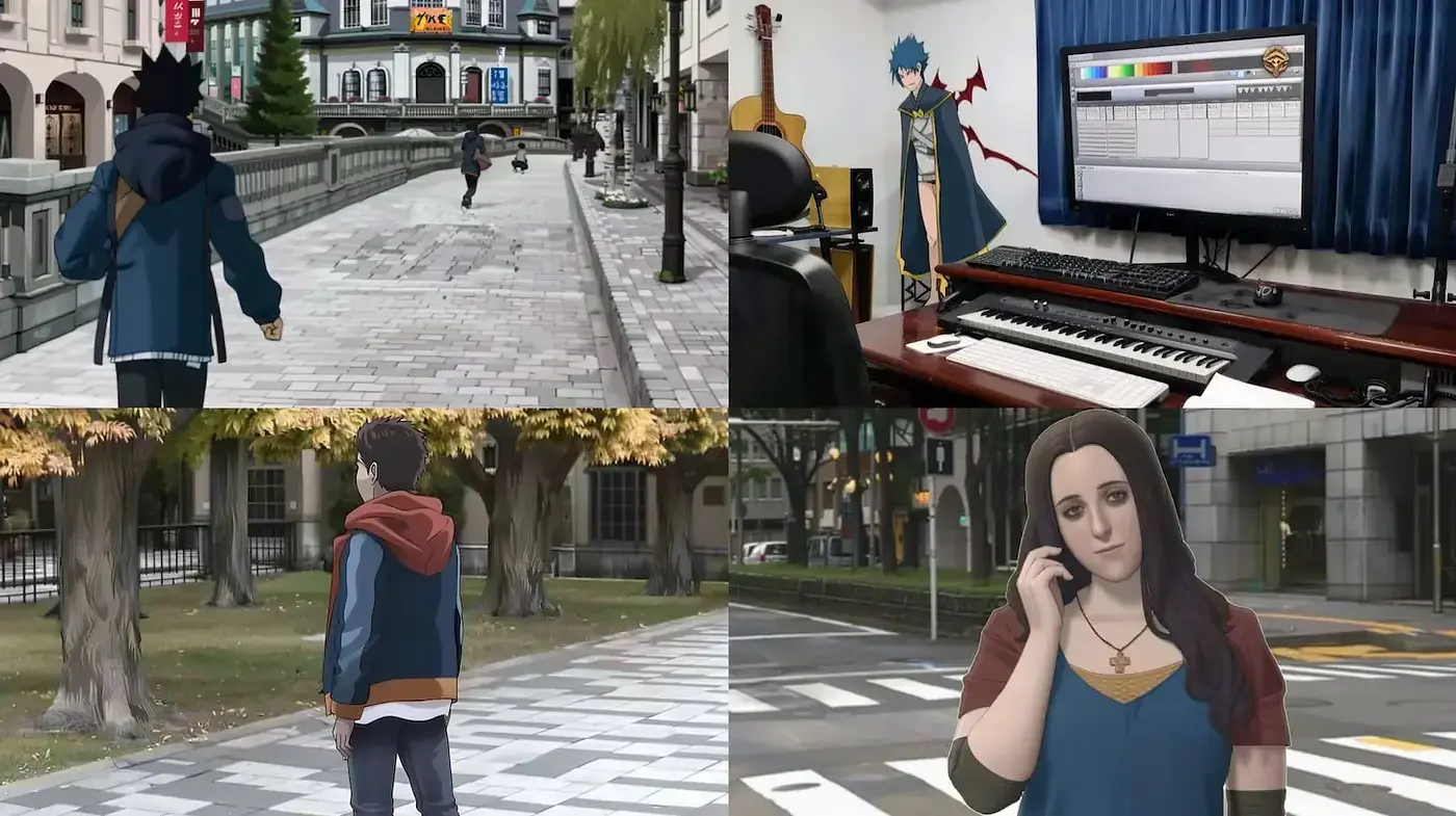 Modern Anime Essence with Realistic Overtones - Midjourney sref style