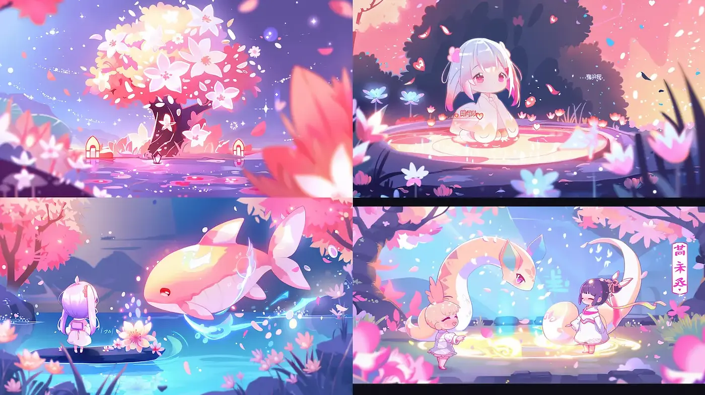 Whimsical and Enchanting Fantasy Imagery with Soft Pastel Tones - Midjourney sref style