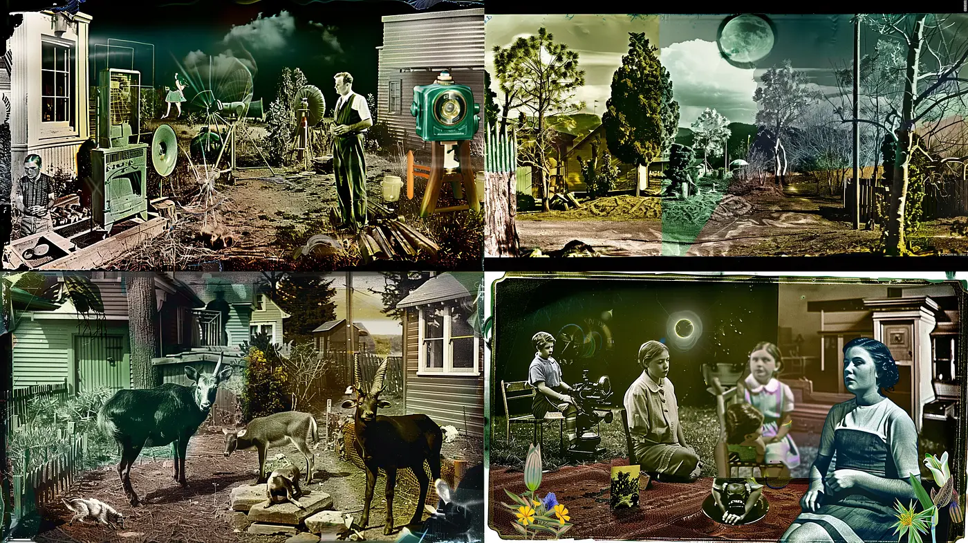Surreal Nostalgia with an Ethereal Glow - Midjourney sref style