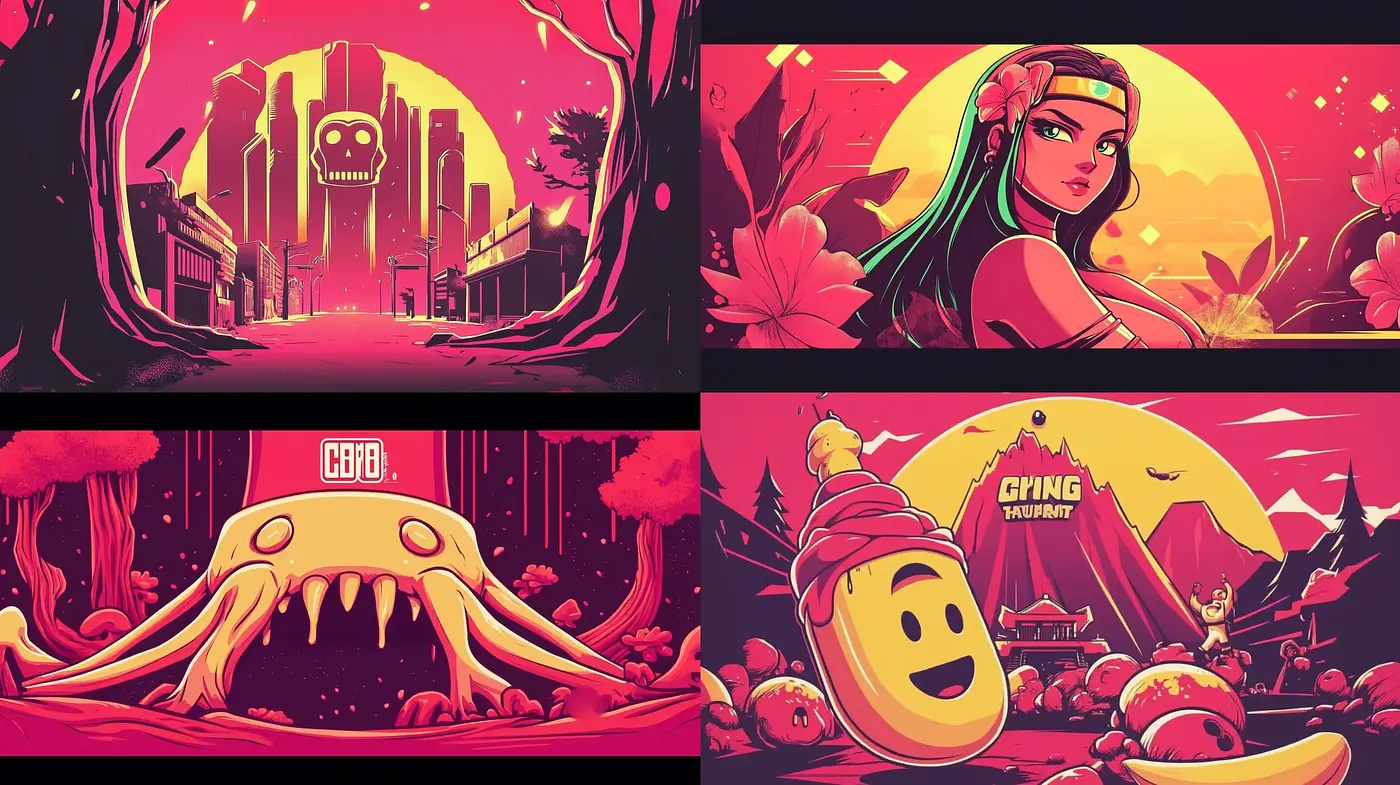 Neon Dystopia: A Fusion of Retrofuturism with Vibrant Comic Artistry - Midjourney sref style
