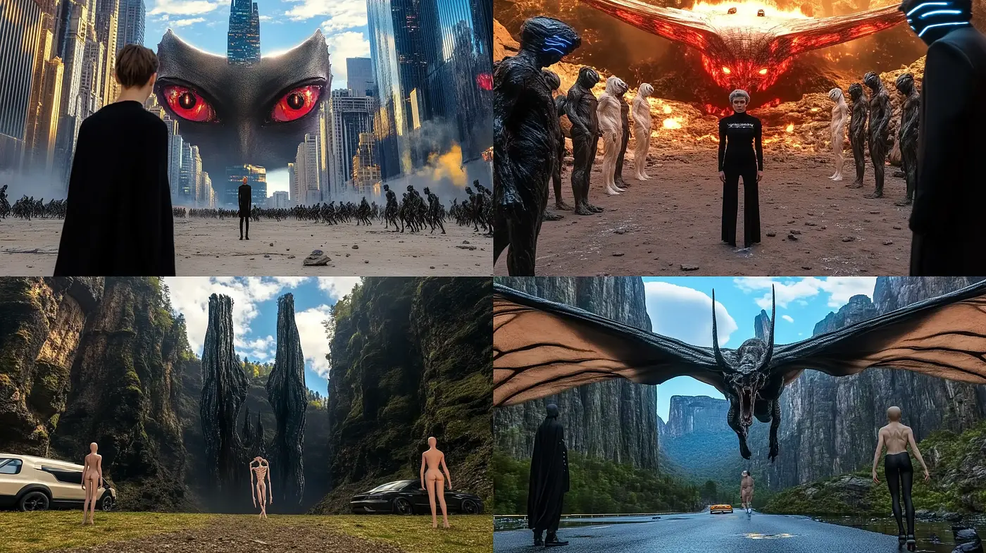Apocalyptic Visions with Surreal Overtones - Midjourney sref style