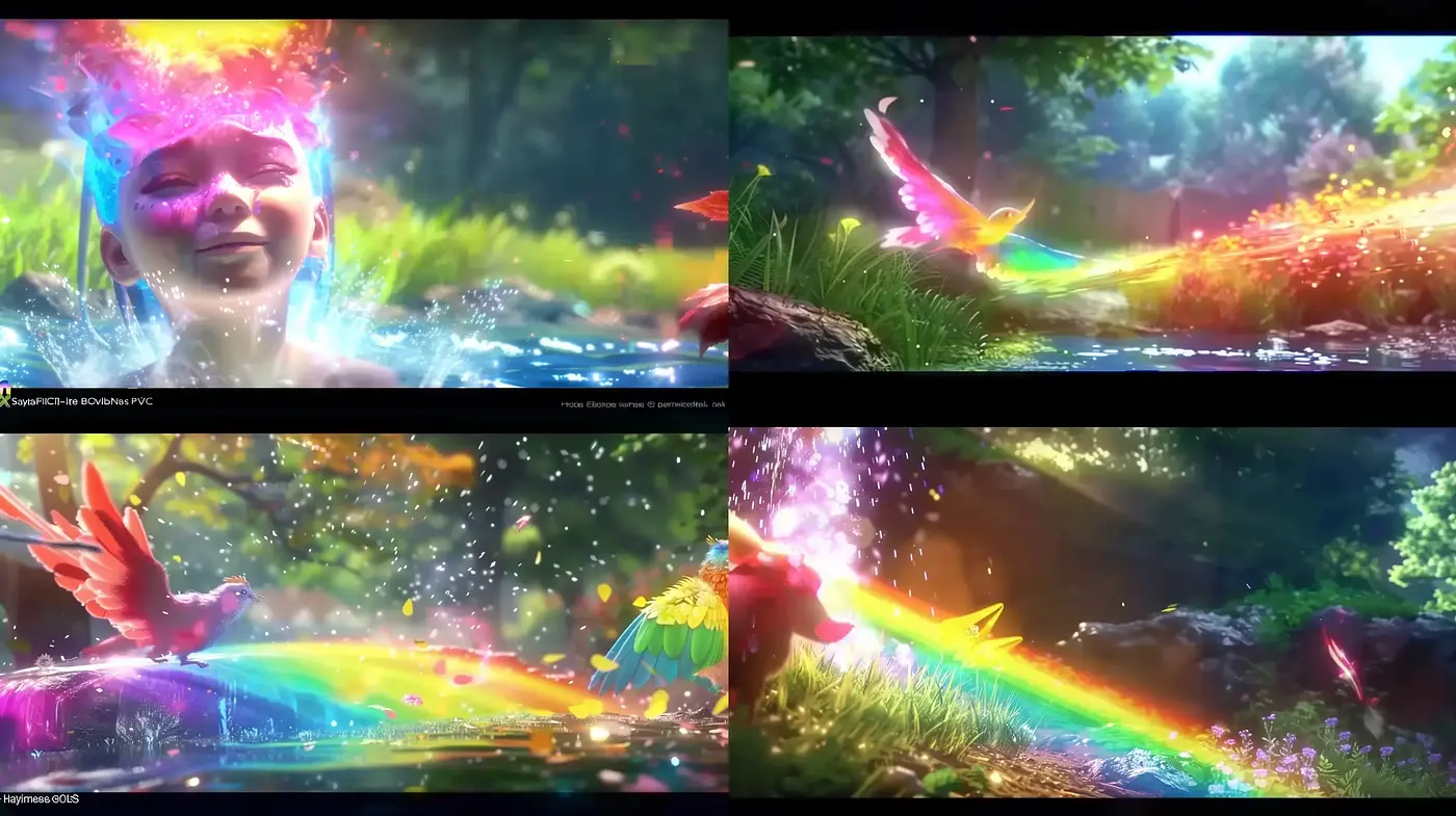 Luminous Arcadia: A Synthesis of Vivid Chromatic Radiance and Mythical Naturalism - Midjourney sref style