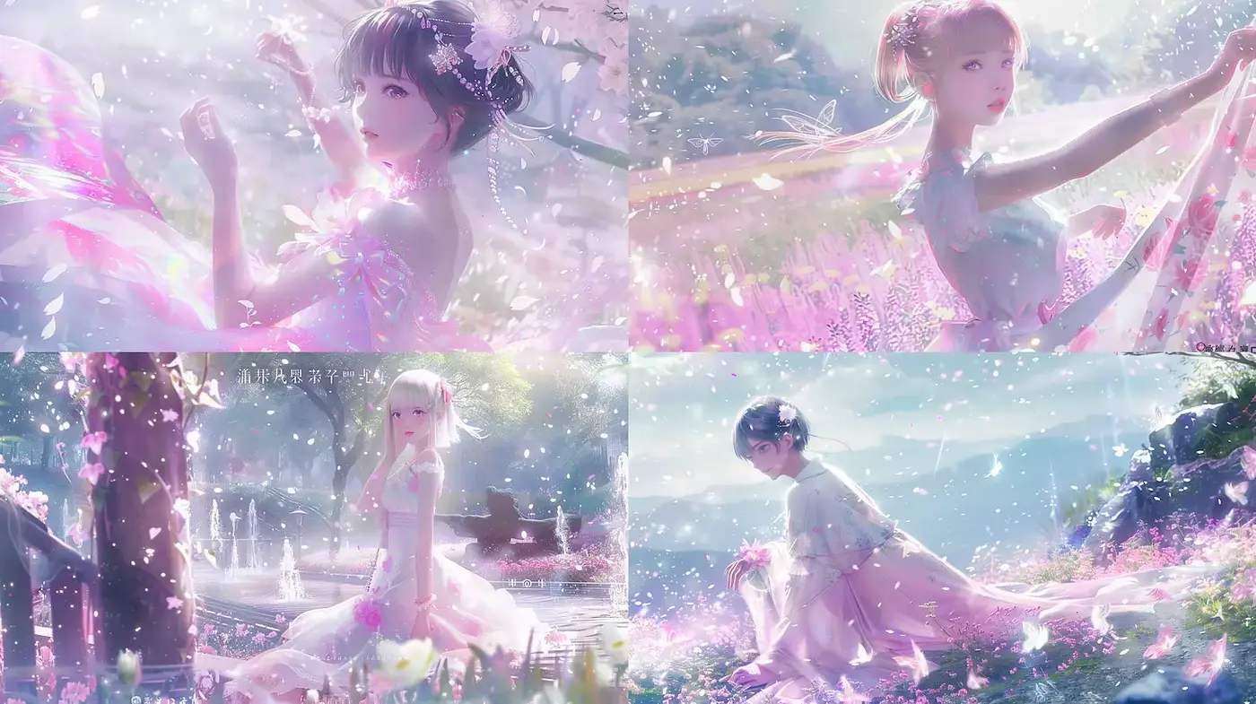 Ethereal and Dreamlike Fantasy Aesthetic in Pastel Hues - Midjourney sref style