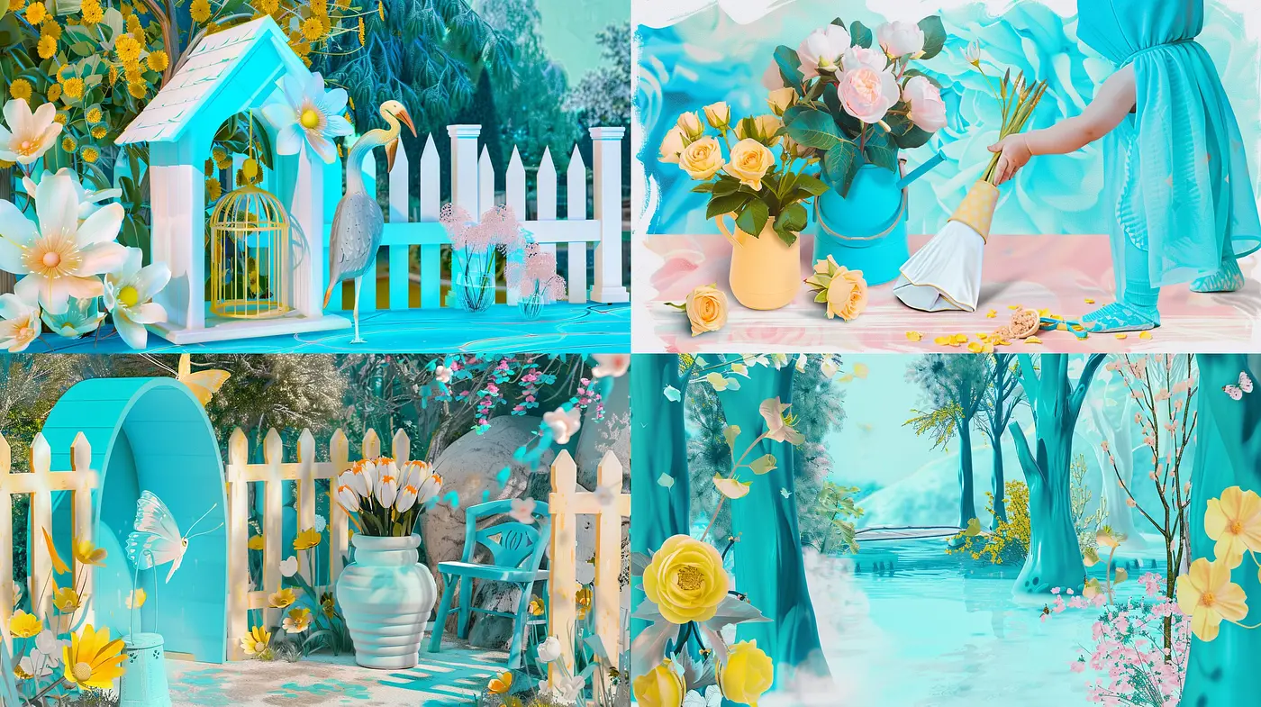 Surreal Pastel Dreamscape: A Homage to Ethereal Serenity and Color Harmony - Midjourney sref style
