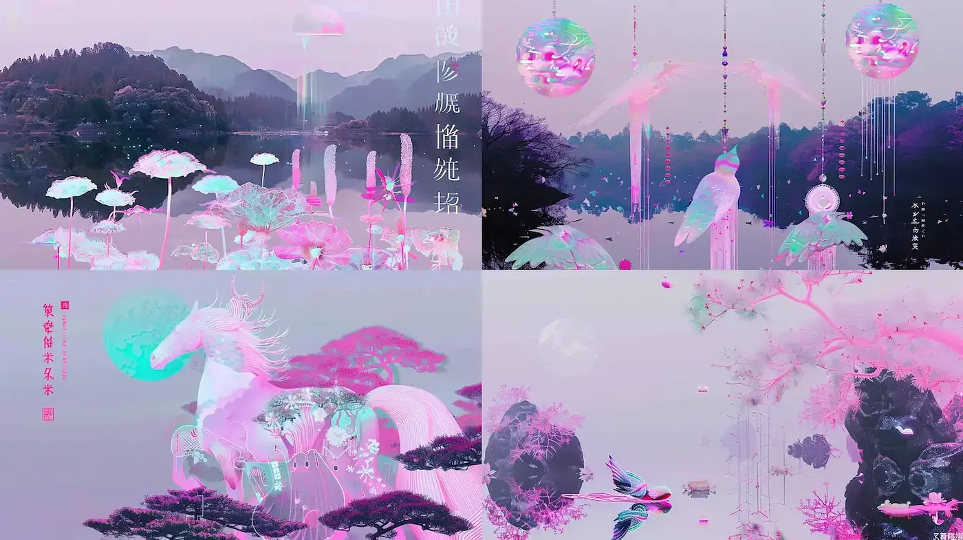Dreamlike and Ethereal Imagery with a Harmonious Color Palette - Midjourney sref style