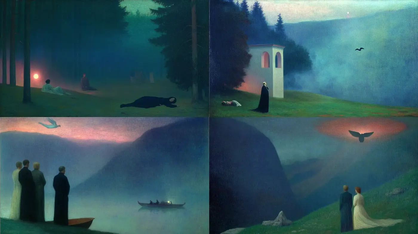 Ethereal Twilight Mists: A Meditative Homage to Tonal Harmony - Midjourney sref style