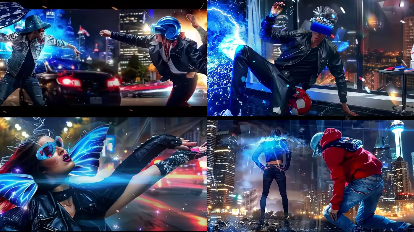 Neon Cyber Vibe Evoking Urban Nightlife Aesthetics - Midjourney sref style
