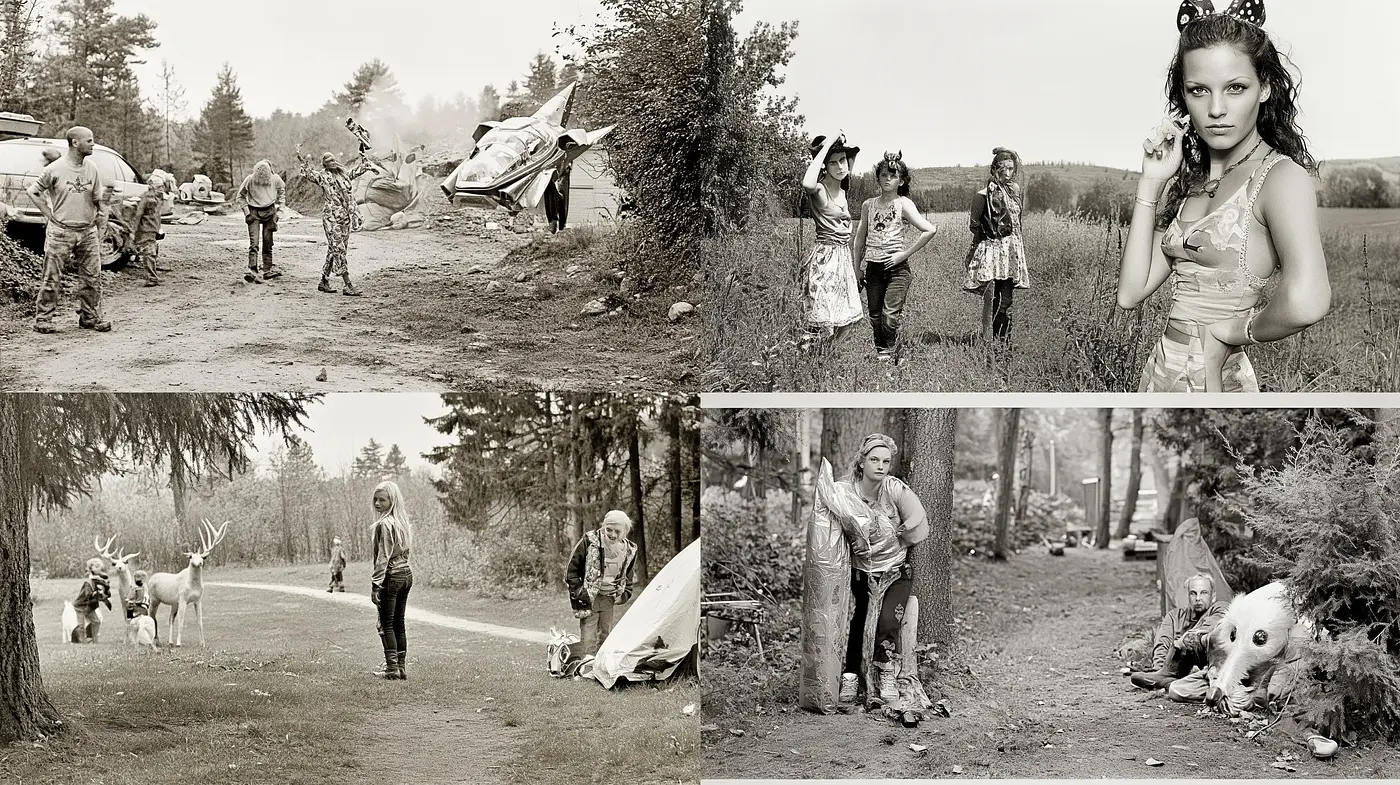 Timeless Sepia-Toned Storybook Scenes - Midjourney sref style