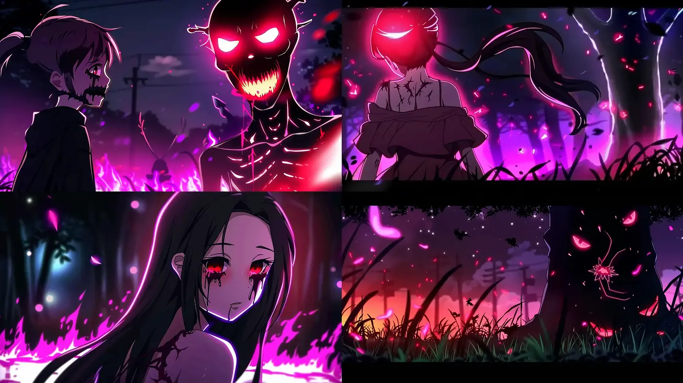 Twilight Euphoria: A Dystopian Anime Synthesis - Midjourney sref style