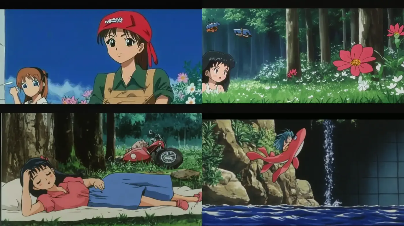 Serene Anime-Inspired Frames with Pastoral Hues - Midjourney sref style