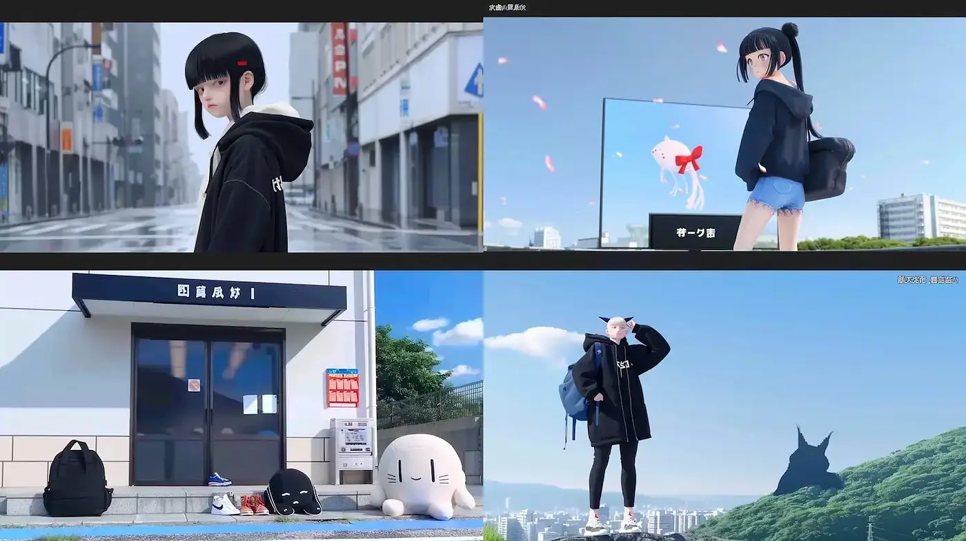 Contemporary Serenity in Digitized Anime Dreamscapes - Midjourney sref style