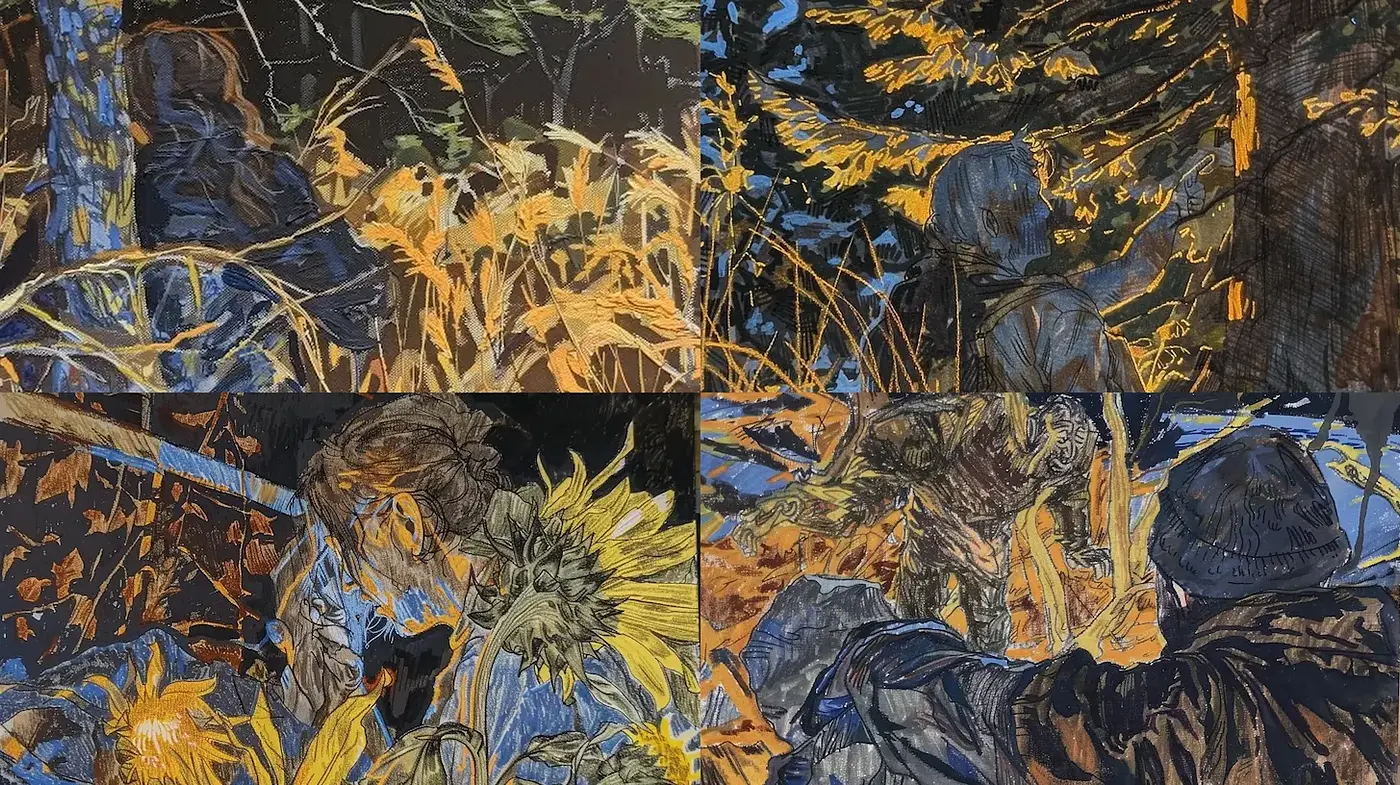 Dynamic and Textured Depiction with a Nature-Centric Theme - Midjourney sref style