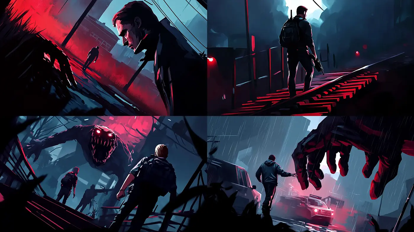 Dynamic Apocalyptic Visions in Dramatic Digital Brushwork - Midjourney sref style