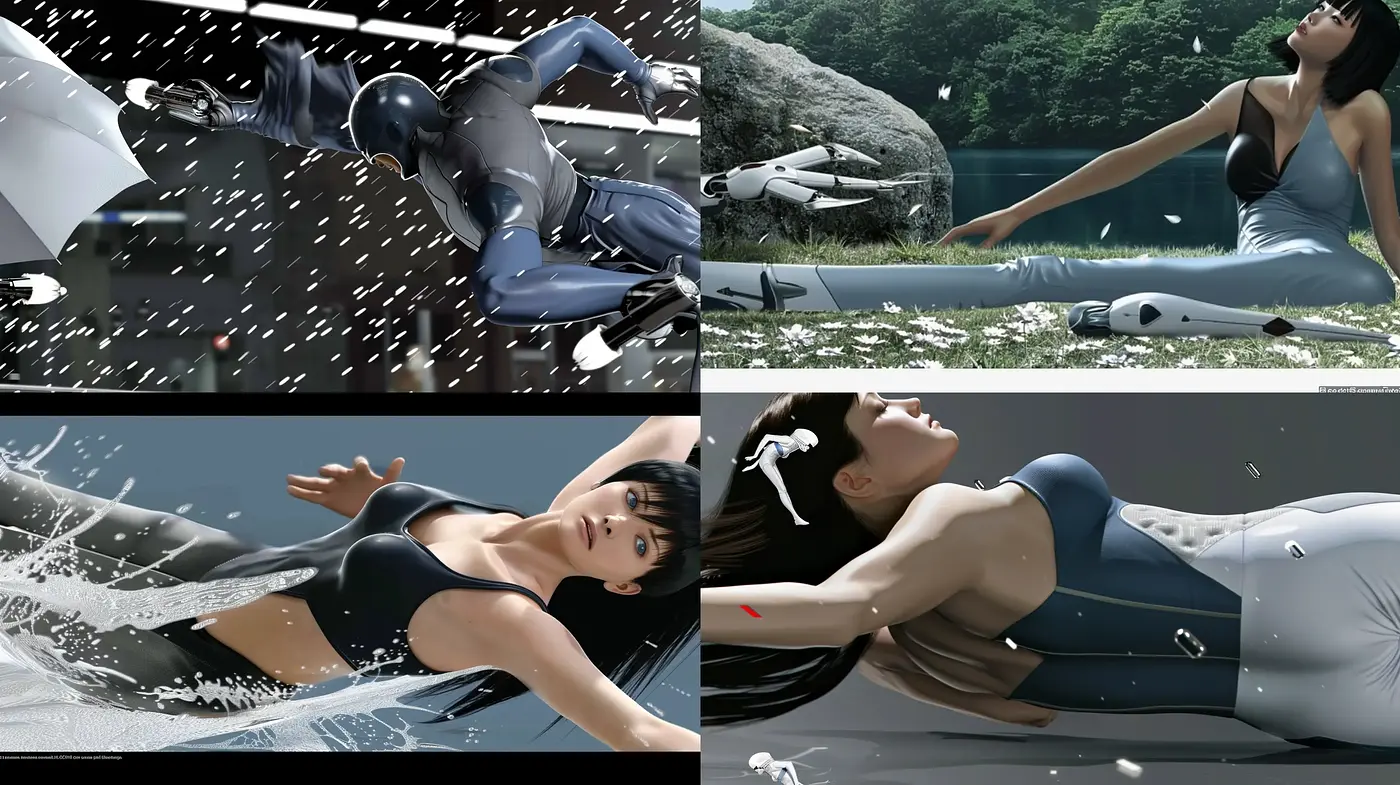 Futuristic Elegance in Monochromatic Serenity - Midjourney sref style