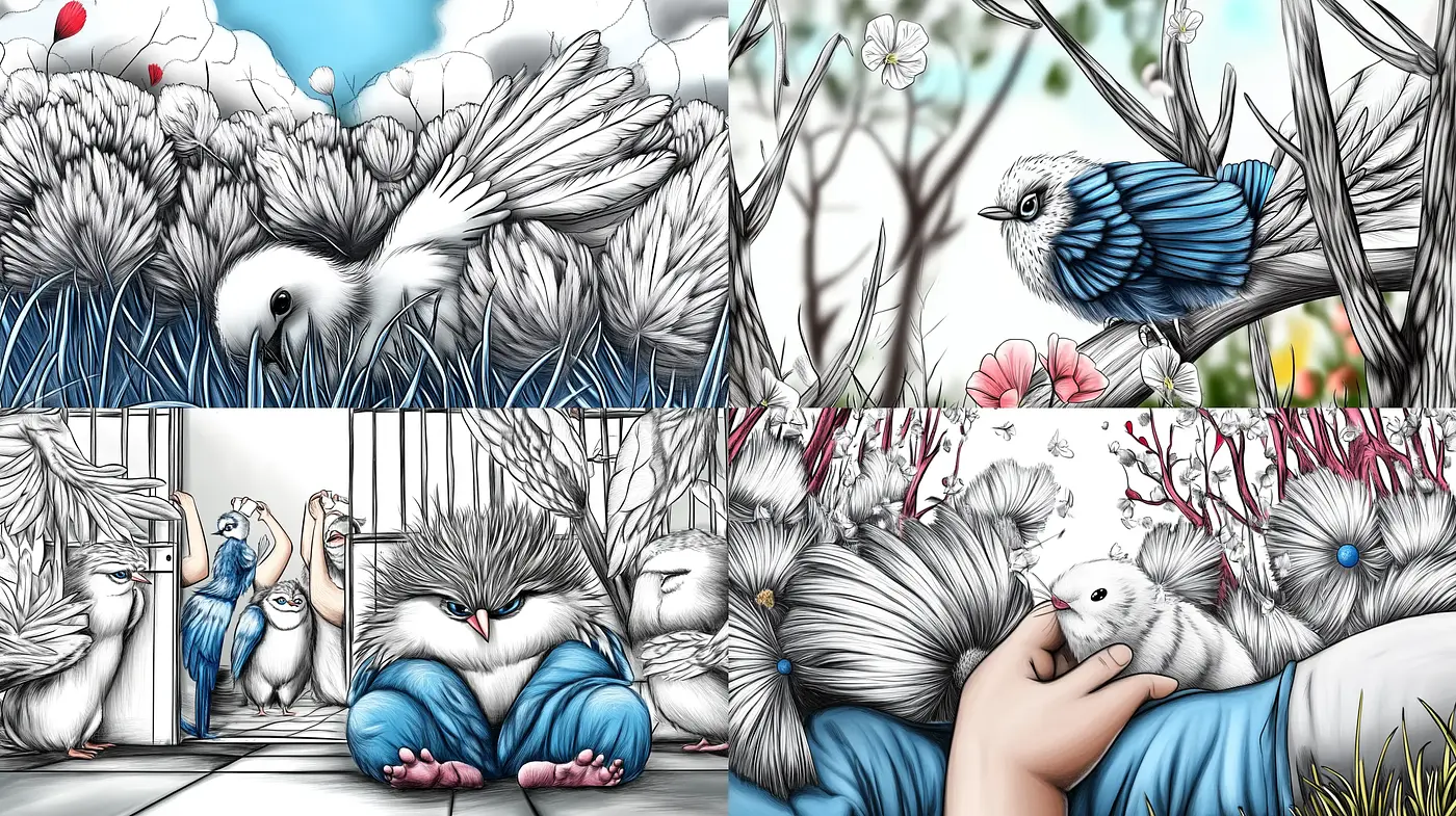 Surreal Botanical Dreamscape with Ethereal Creatures - Midjourney sref style