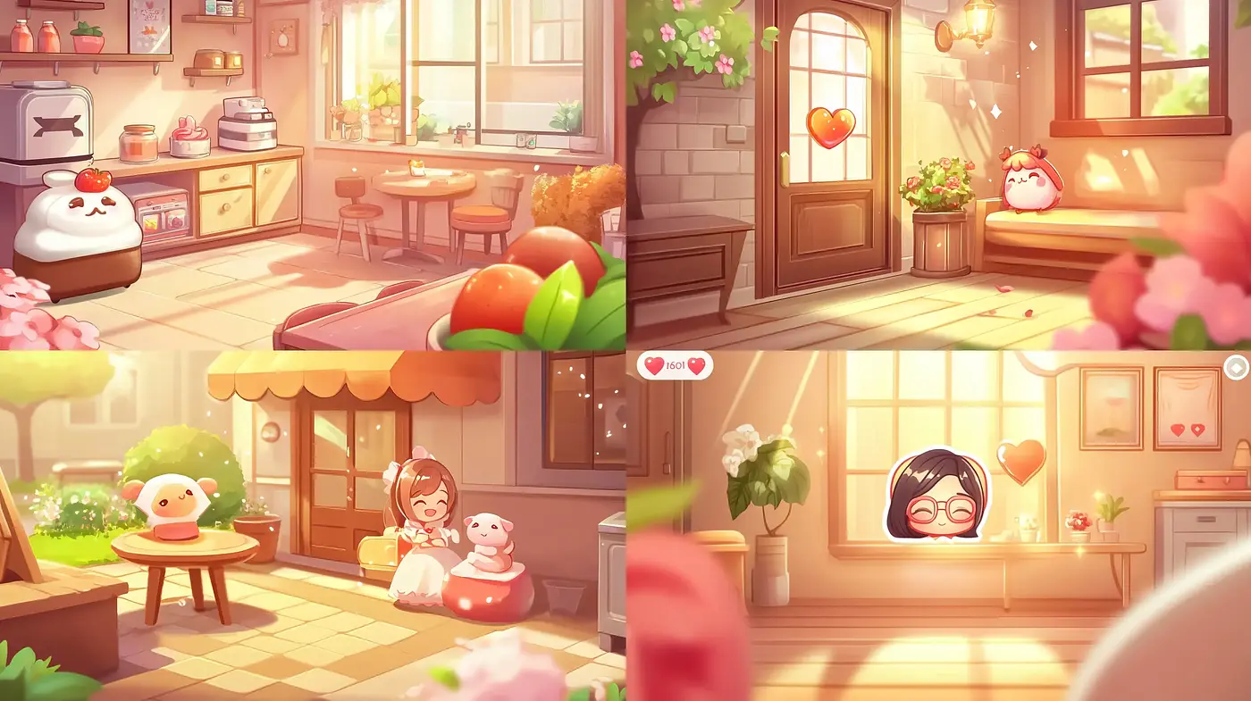 Warm and Whimsical Animated Comfort: A Cozy Pastel Storybook - Midjourney sref style