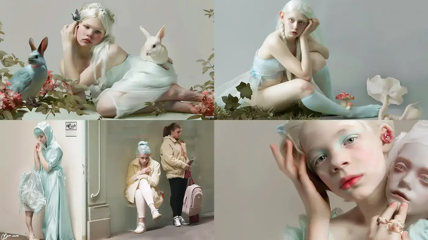 Ethereal and Dreamlike Aesthetic with Whimsical Elements - Midjourney sref style