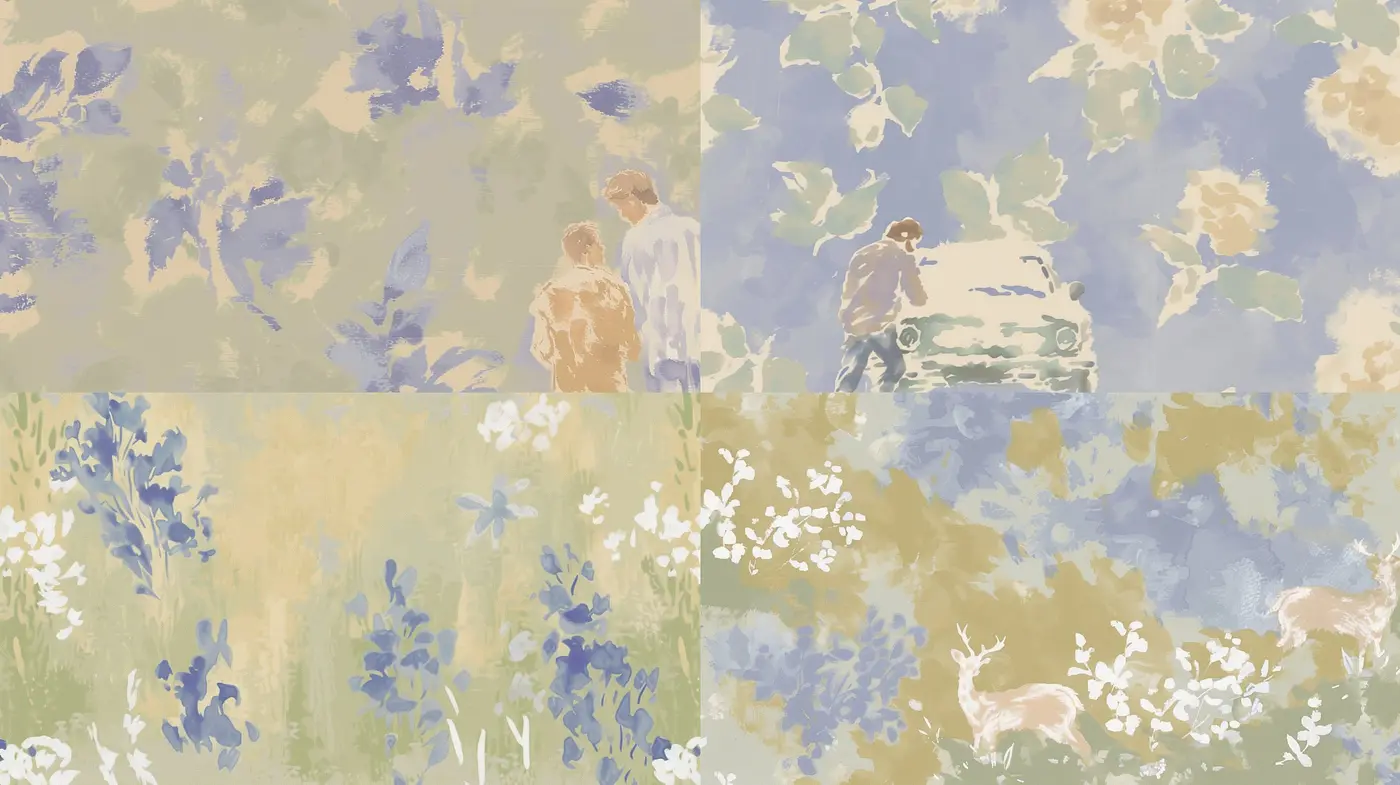 Impressionistic Reverie in Pastel Fields: An Ode to Nature and Serenity in Art - Midjourney sref style